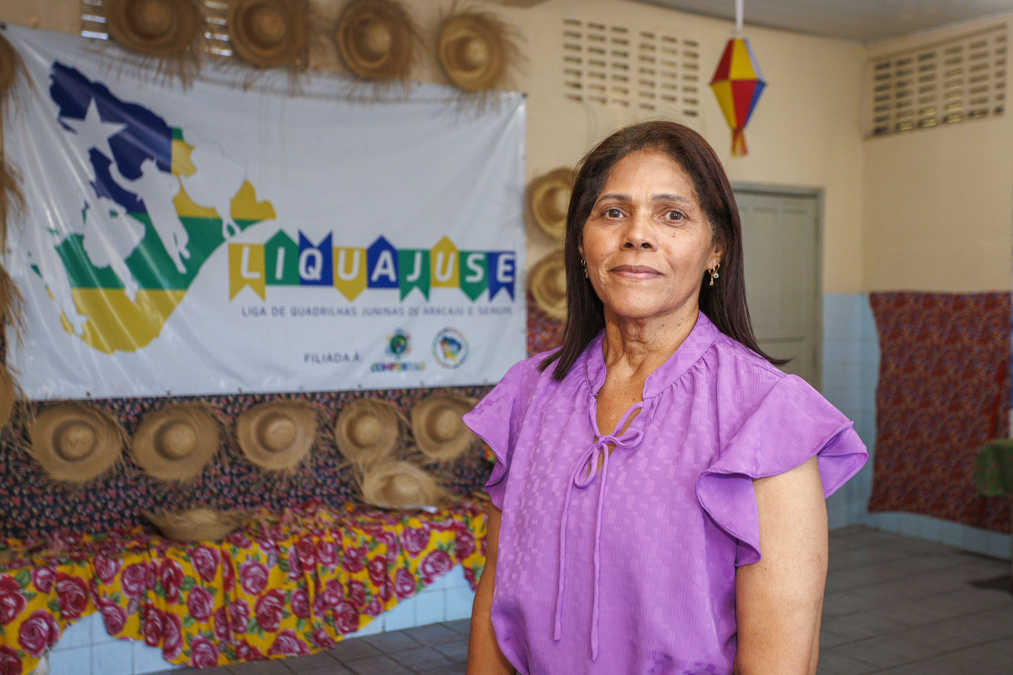 Presidente da Liga das Quadrilhas, Maria Sueli Vieira Pereira/Foto: Igor Matias