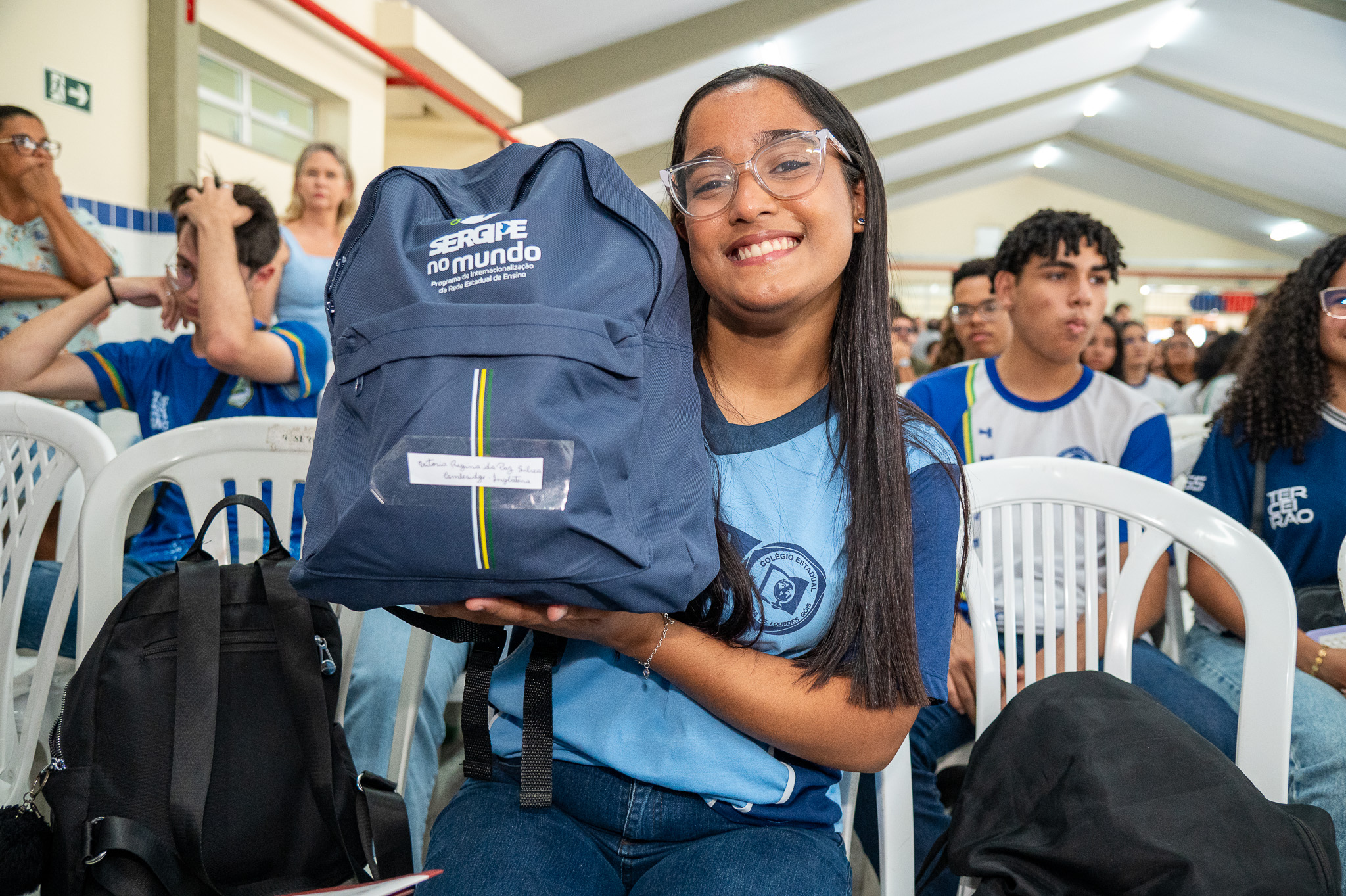 Vitória Regina, do 3º ano do Centro de Excelência Professora Maria de Lourdes Goes, em Riachuelo / Foto: Thiago Santos