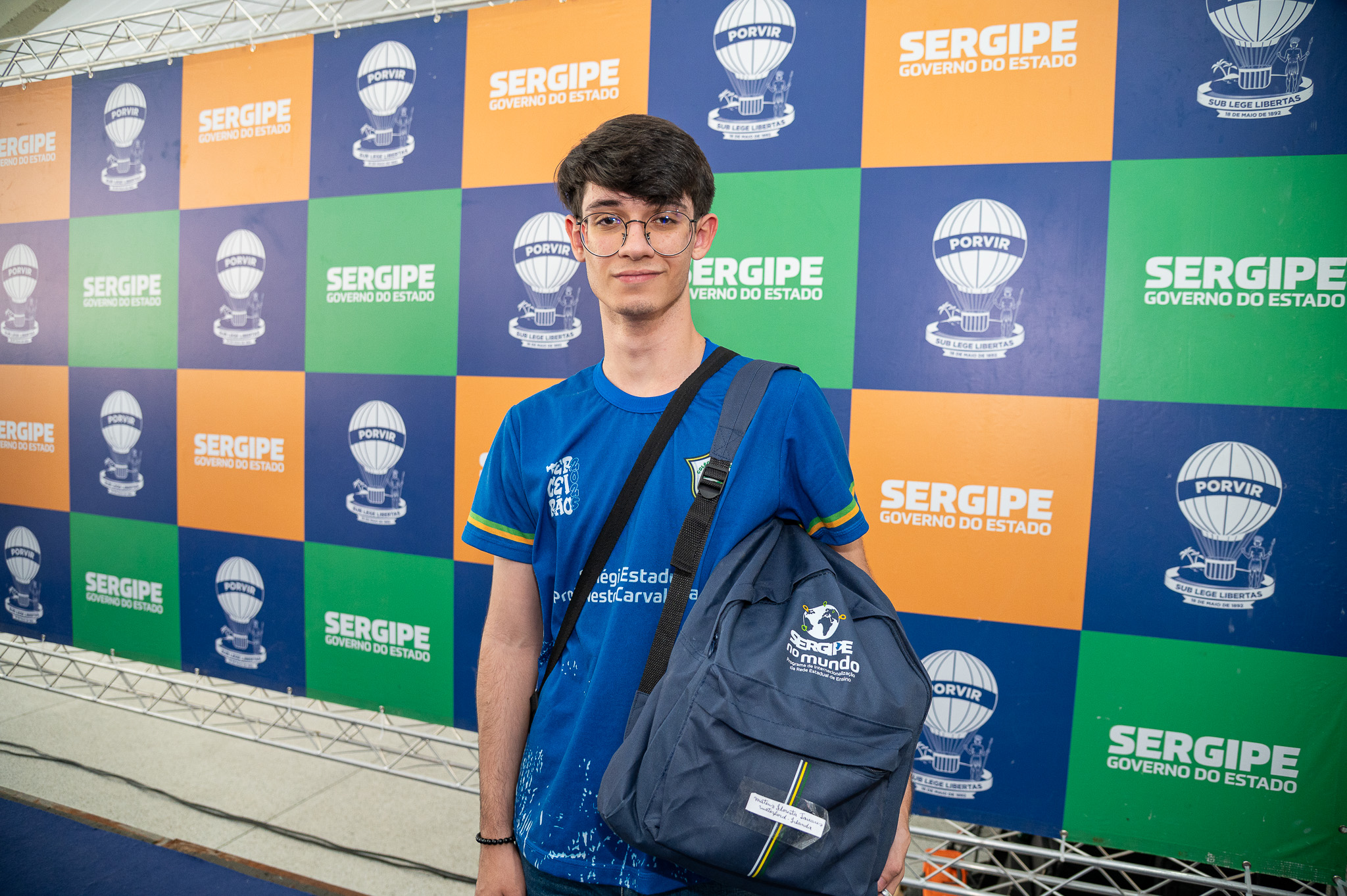 Mateus Floresta, do Colégio Estadual Professor Nestor Carvalho, em Itabaiana, passará 30 dias em Waterford, na Irlanda / Foto: Thiago Santos