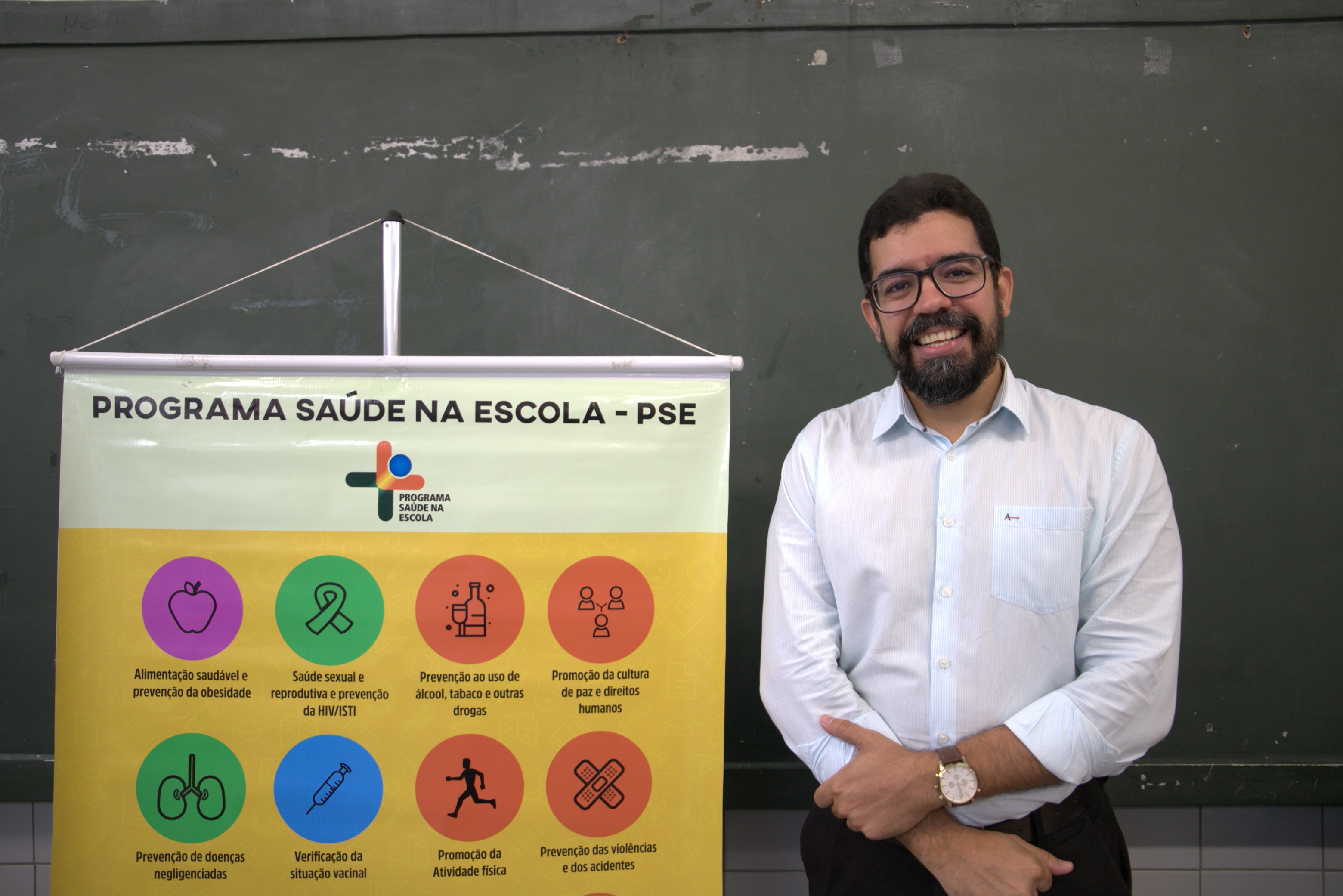 Emerson Araújo, professor e coordenador do PSE na Secretaria de Estado da Educação / Foto: Ascom Seed