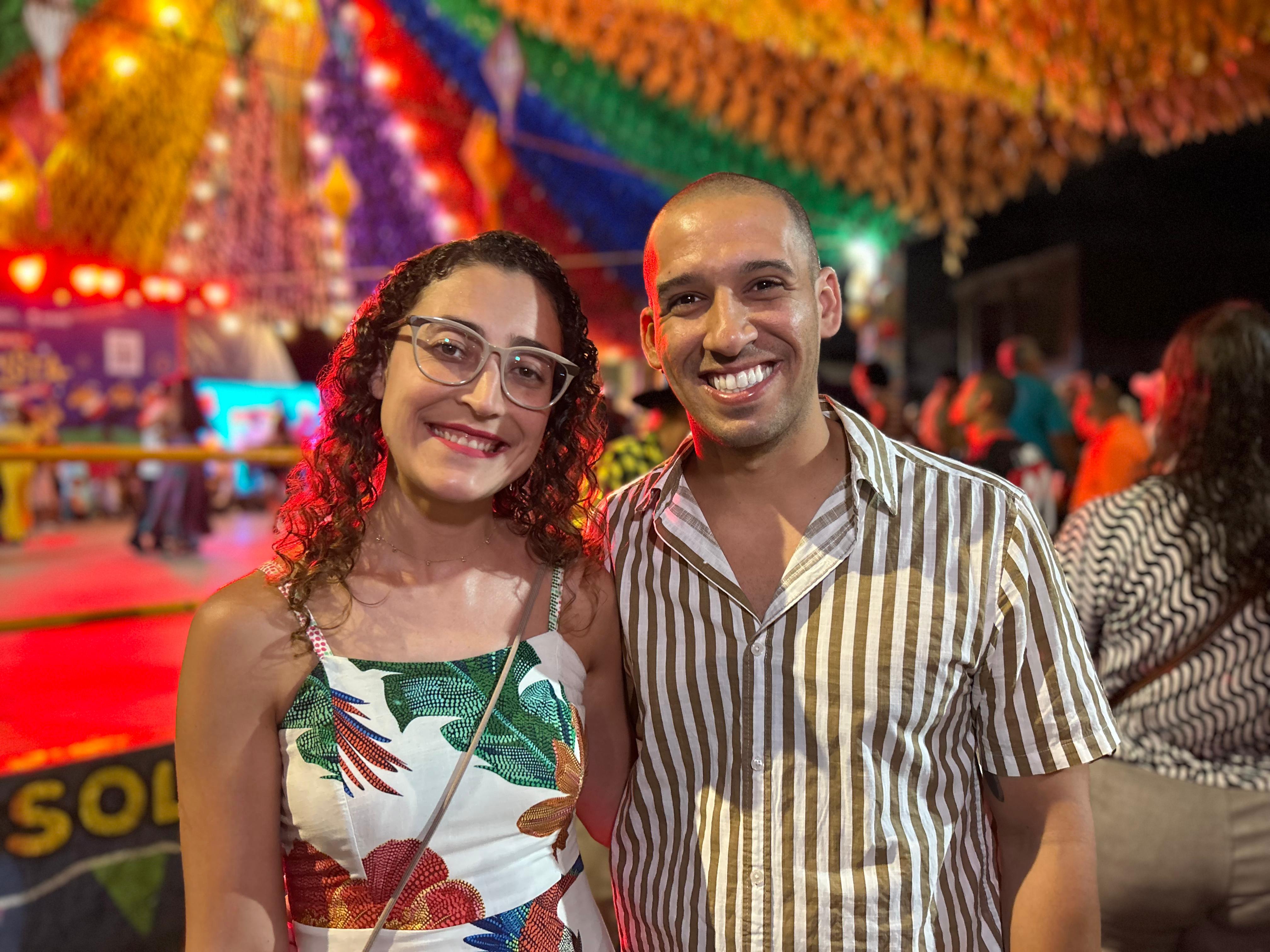 Direto do Rio de Janeiro, Maxuel Lima e Amanda de Paula aproveitaram a programação da Segundona do Turista para mergulhar nas raízes do forró pé de serra / Foto: Laura Marcelino