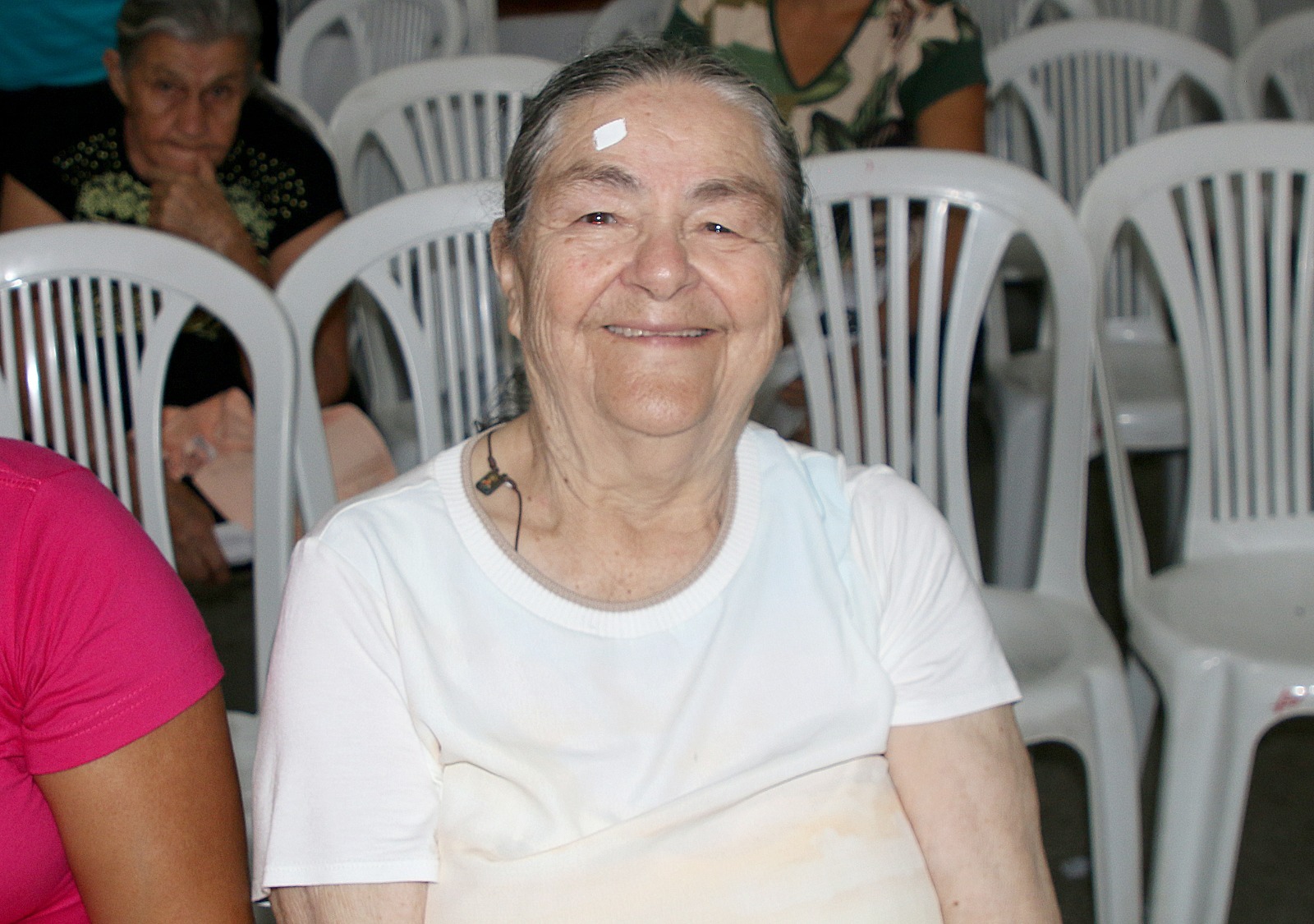 A aposentada Maria José dos Santos também aprovou a iniciativa do Governo do Estado / Foto: Valter Sobrinho/SES