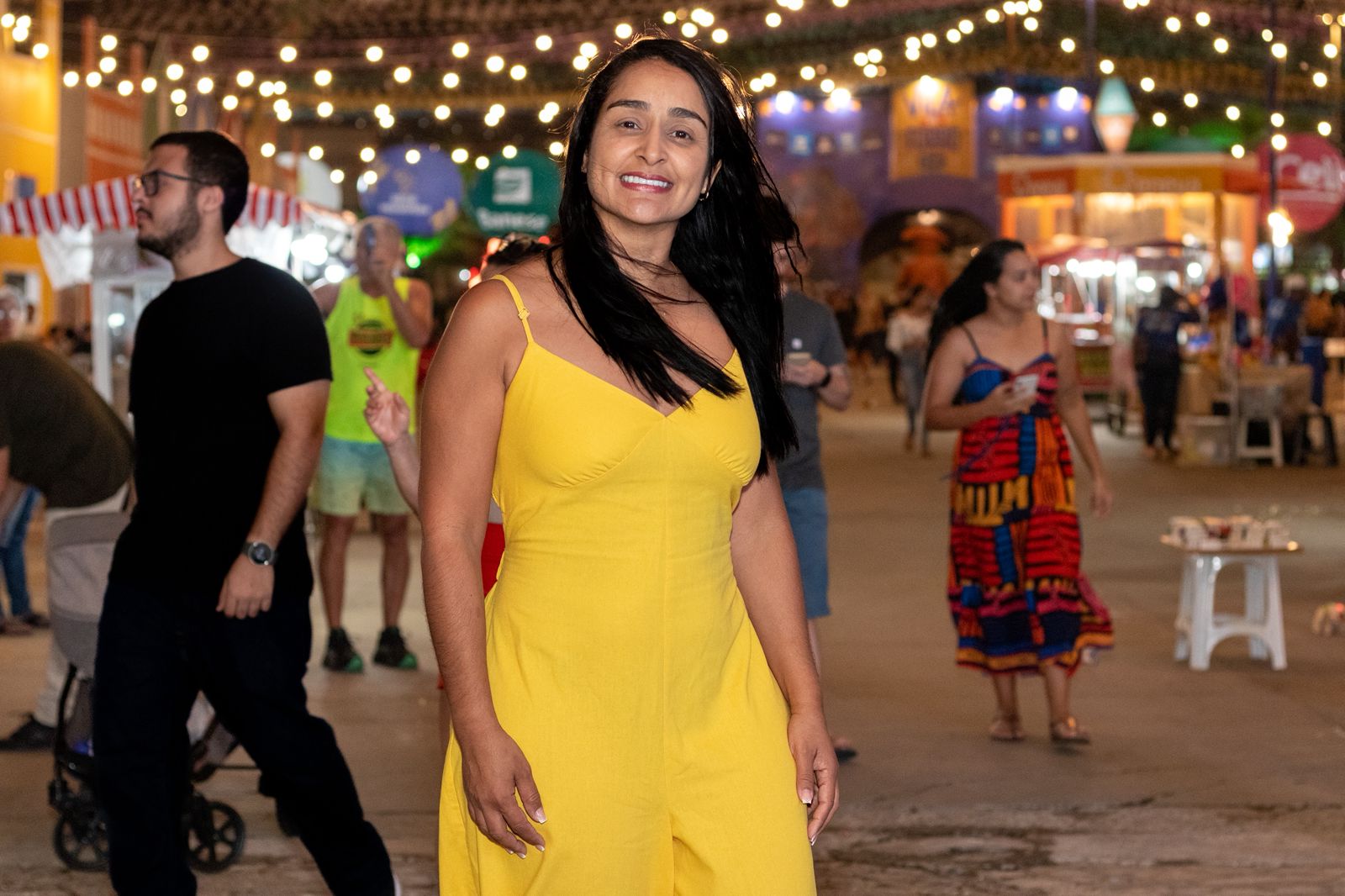 A turista Míria Saraiva também aprovou as ações da Saúde / Foto: Mário Sousa/SES