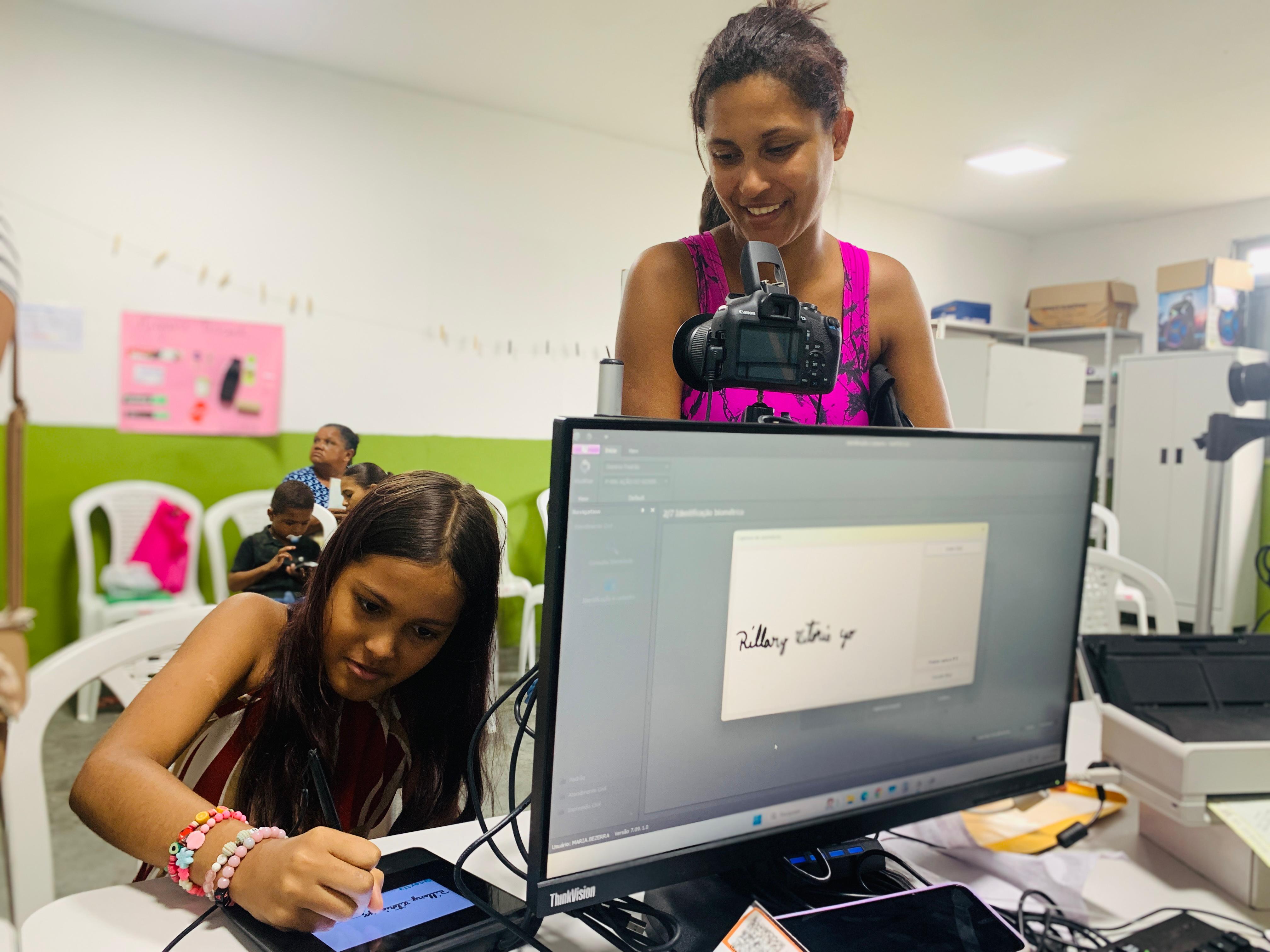 Cristiane Santos e a filha