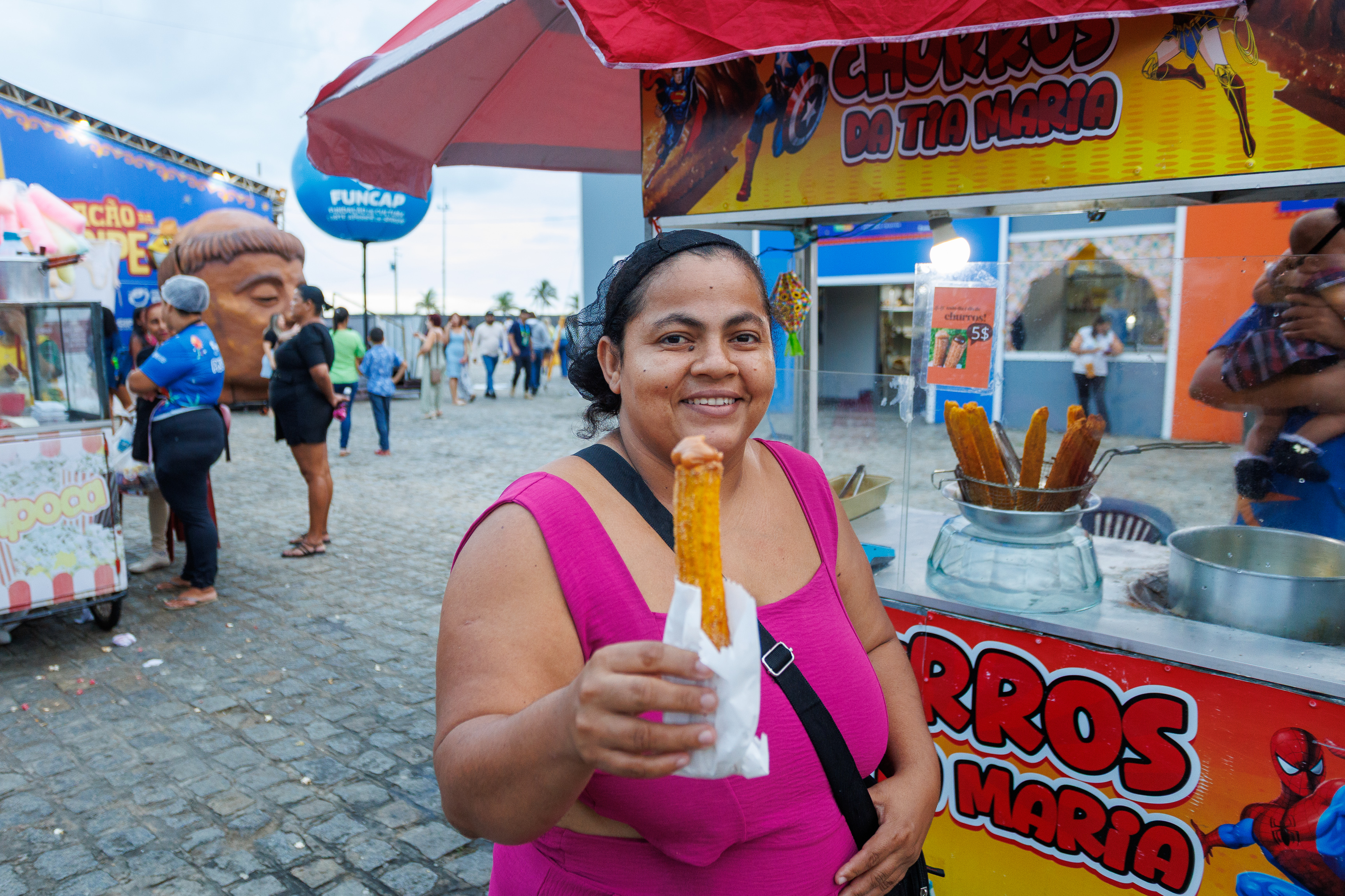 Vendedora de churros Maria José Costa Santos