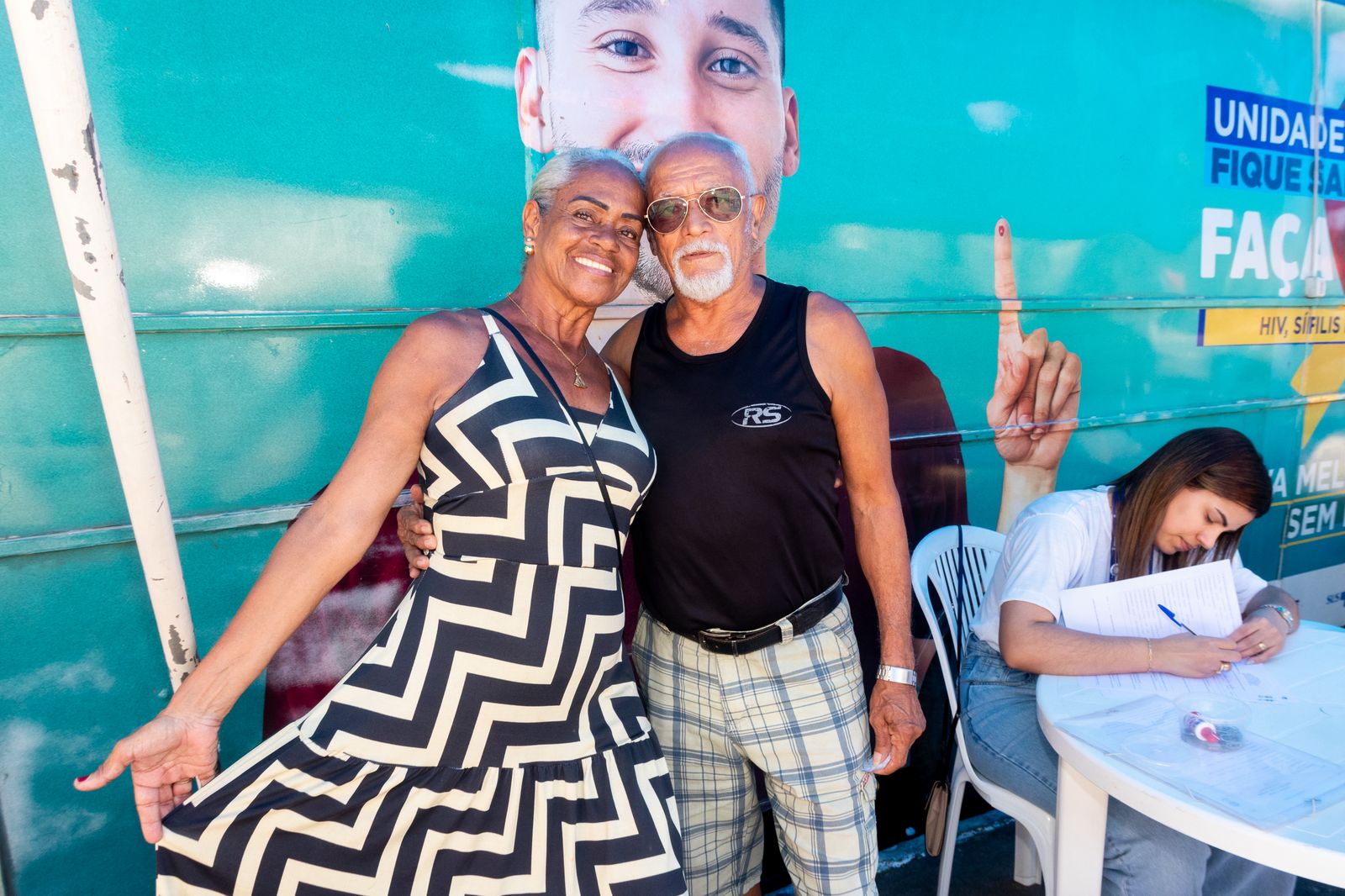 Leonor Gomes e o esposo