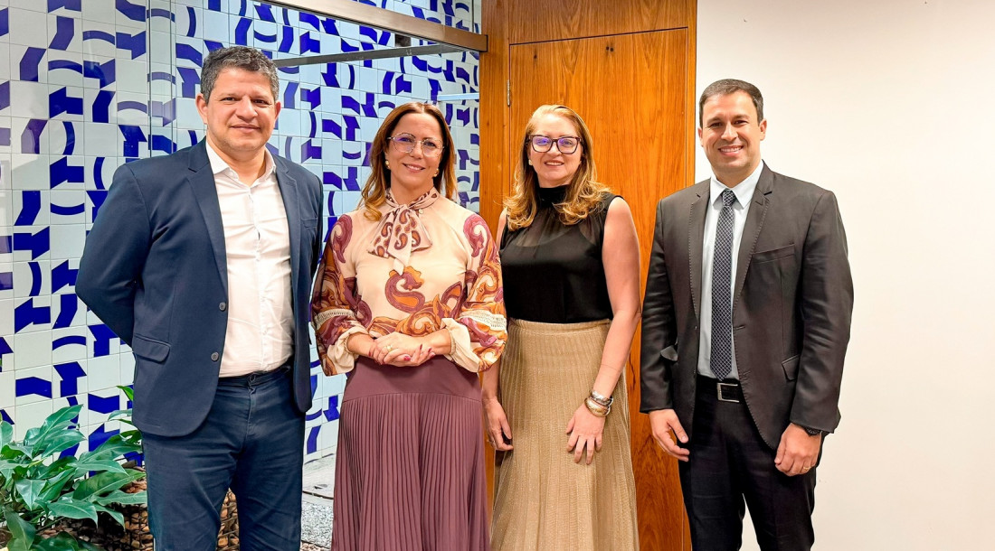 Comitiva da Emgetis participou de encontros estratégicos com autoridades sergipanas em Brasília, como a deputada federal Katarina Feitoza / Fotos: Ascom/Emgetis