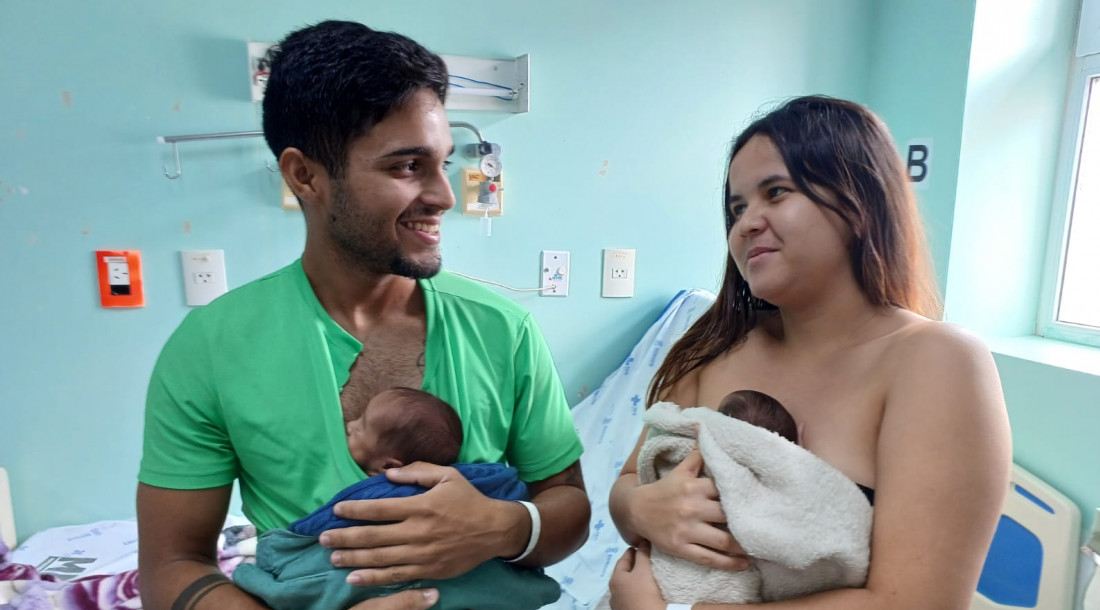 Unidade gerida pela da Secretaria de Estado da Saúde apoia a participação ativa do pai no cuidado ao bebê / Foto: Ascom SES