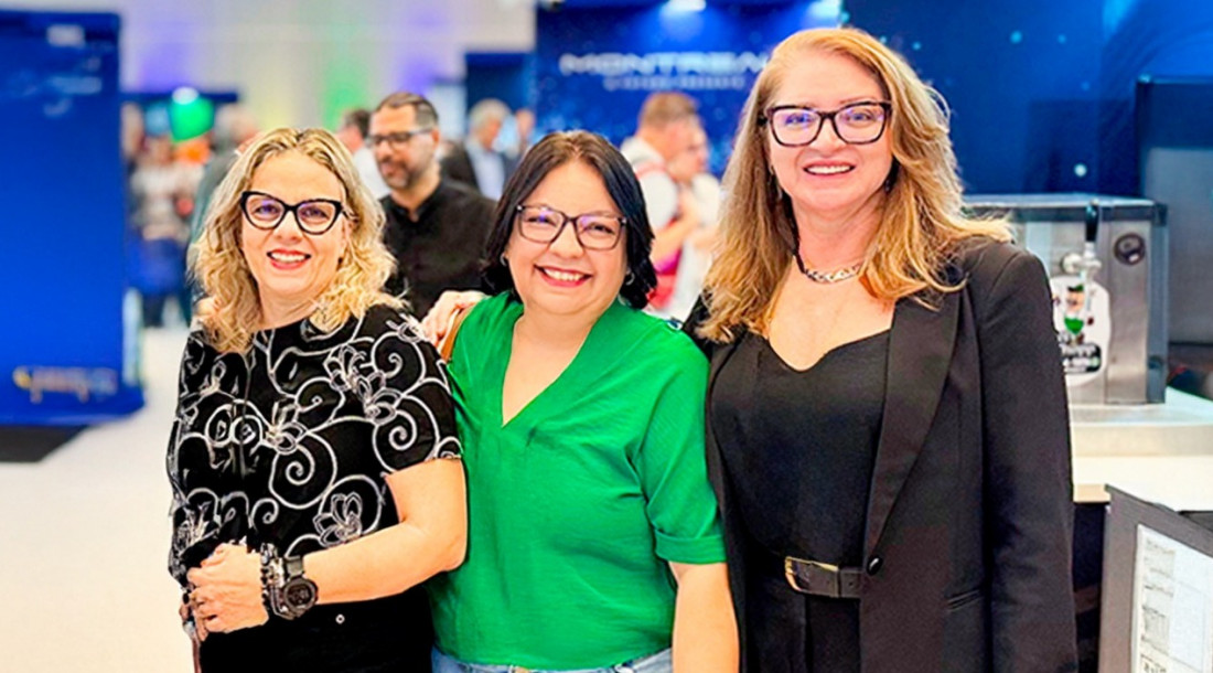 Analistas de sistema da Emgetis, Helga Barreto, Sueli Bacelar e Kleyssie Pinheiro / Foto: Ascom/Emgetis
