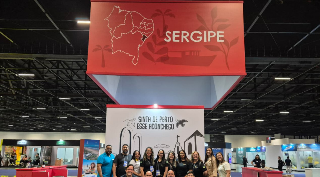 Equipe de Sergipe apresentou os atrativos do estado no 9º Salão Nacional do Turismo em São Paulo / Foto: Ascom/Setur