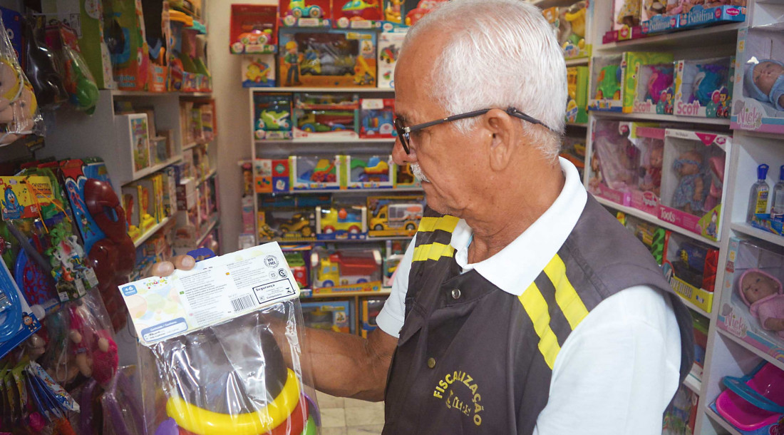 Operação ‘Criança Segura’ tem objetivo de retirar produtos que não estão de acordo com o Inmetro / Foto: Gabriel Ribeiro/Ascom ITPS