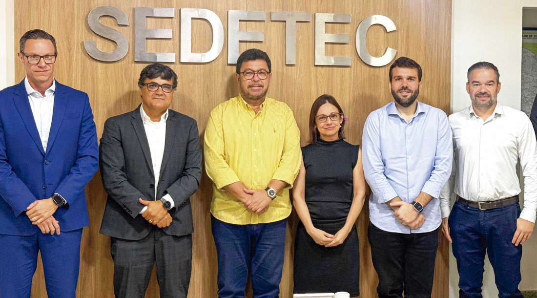 Gestores da Sedetec e da Codise em reunião com diretores do Grupo Piracanjuba / Fotos: Ascom/Piracanjuba