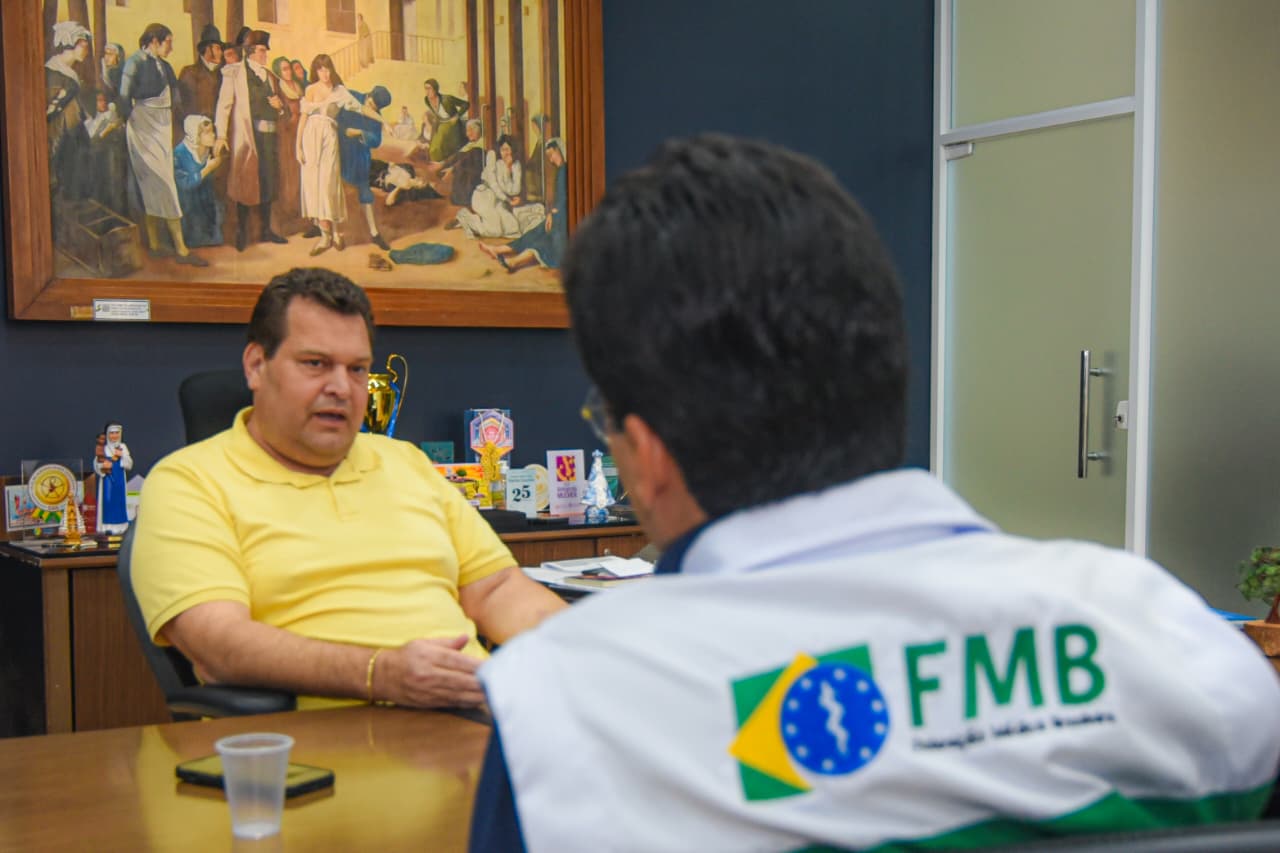 Secretário de Estado da Saúde, Cláudio Mitidieri, e presidente do Sindimed, José Helton Monteiro