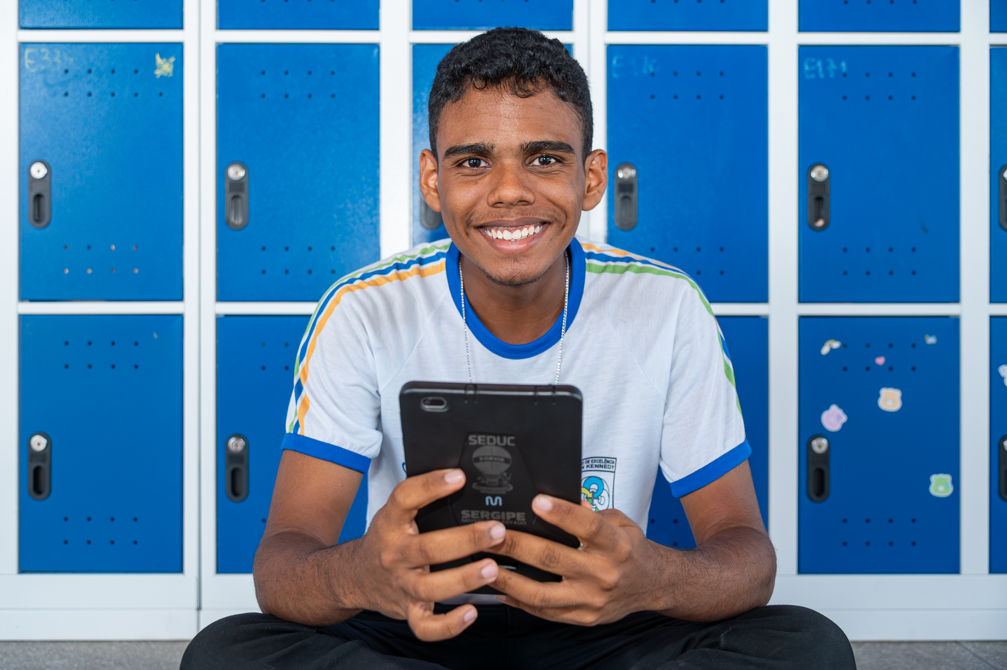 Estudante Enio Gabriel de Santana, também do Centro de Excelência John Kennedy / Foto: Thiago Santos