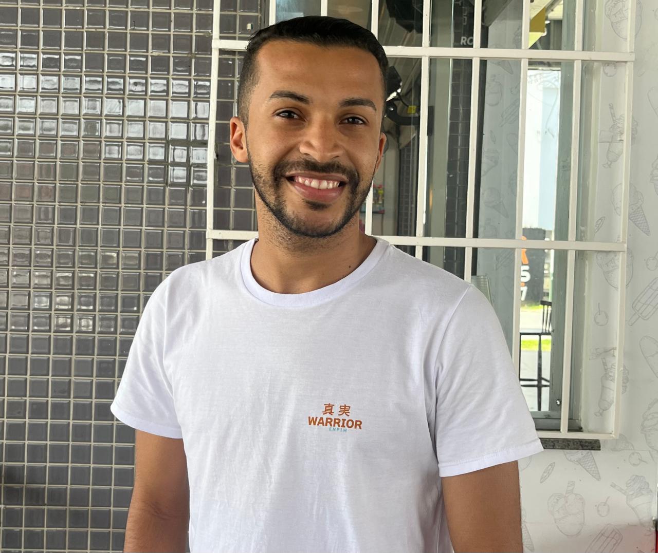 O concurseiro Demisson dos Santos lembrou que as melhorias contribuem para o crescimento da cidade / Foto: Ascom DER