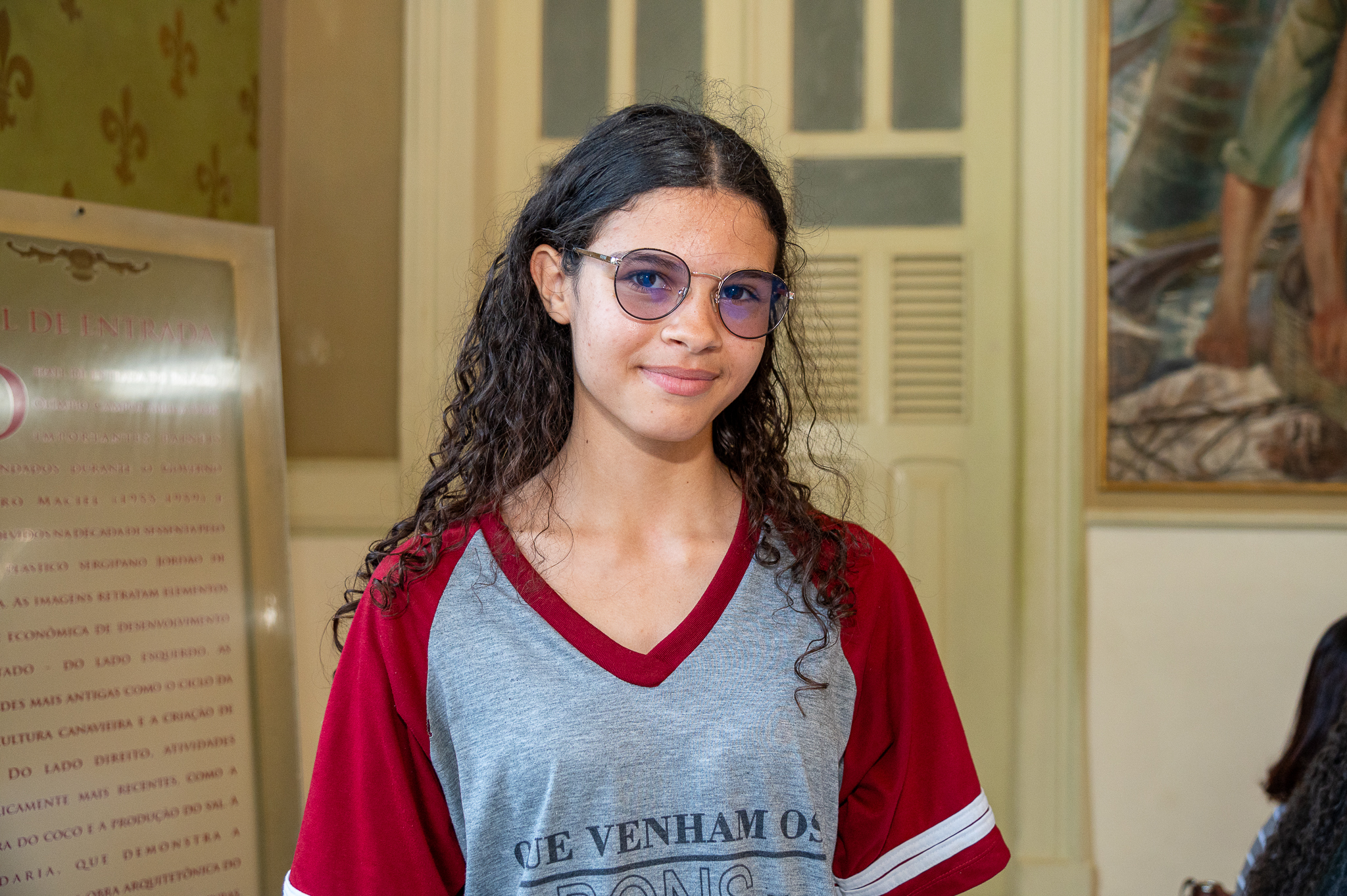 Samiria da Silva, também de 18 anos, destacou a relevância de discutir o futuro do planeta a partir de espaços culturais// Foto: Thiago Santos
