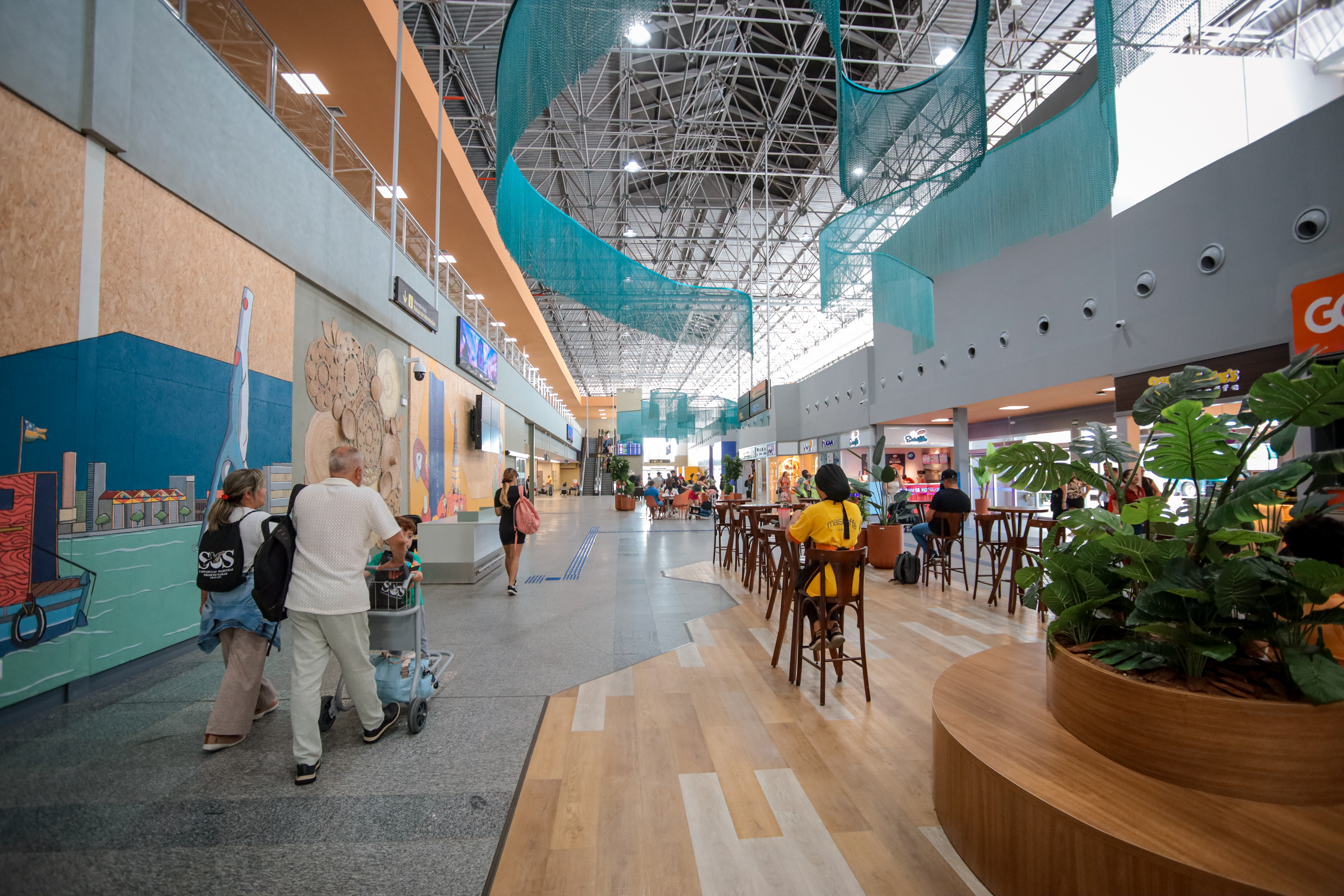 Aeroporto de Aracaju tem registrado recordes consecutivos de fluxo de passageiros a cada mês / Foto: Max Carlos/Setur