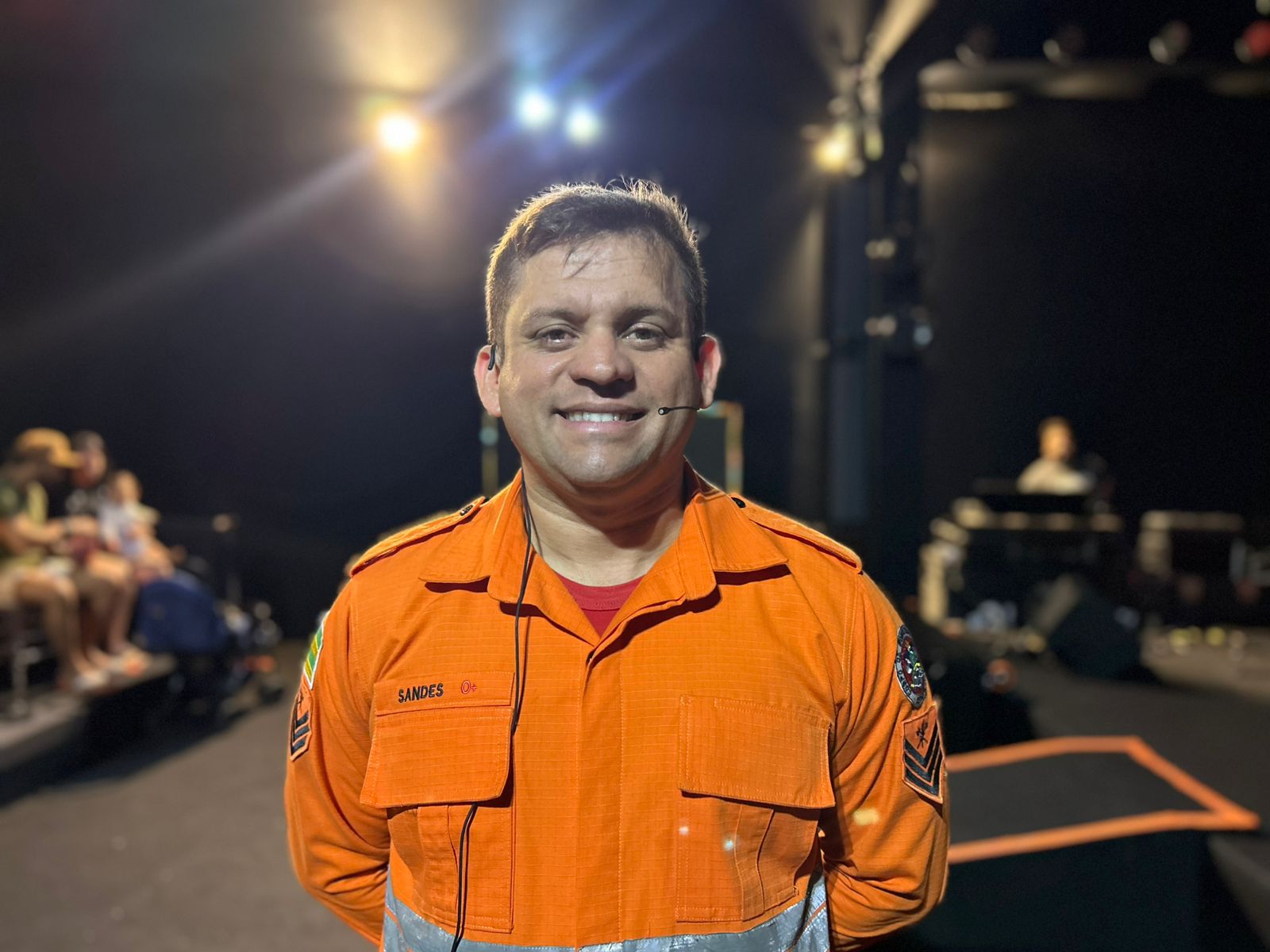 O sargento Sandes destacou que a participação na programação reforça o compromisso da corporação em unir prevenção e educação de forma lúdica | Fotos: Laura Marcelino