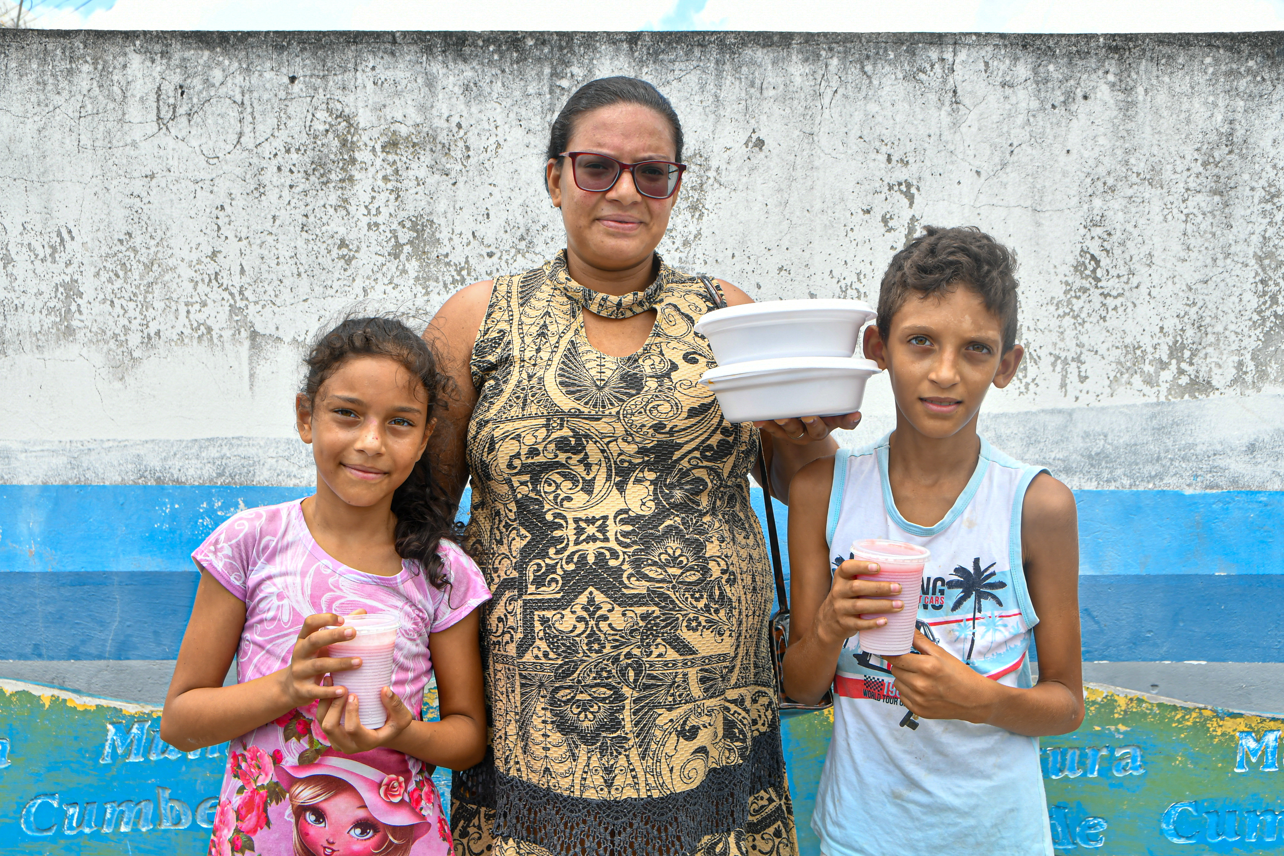 Beneficiados pela iniciativa Prato do Povo / Foto: Erick O'Hara