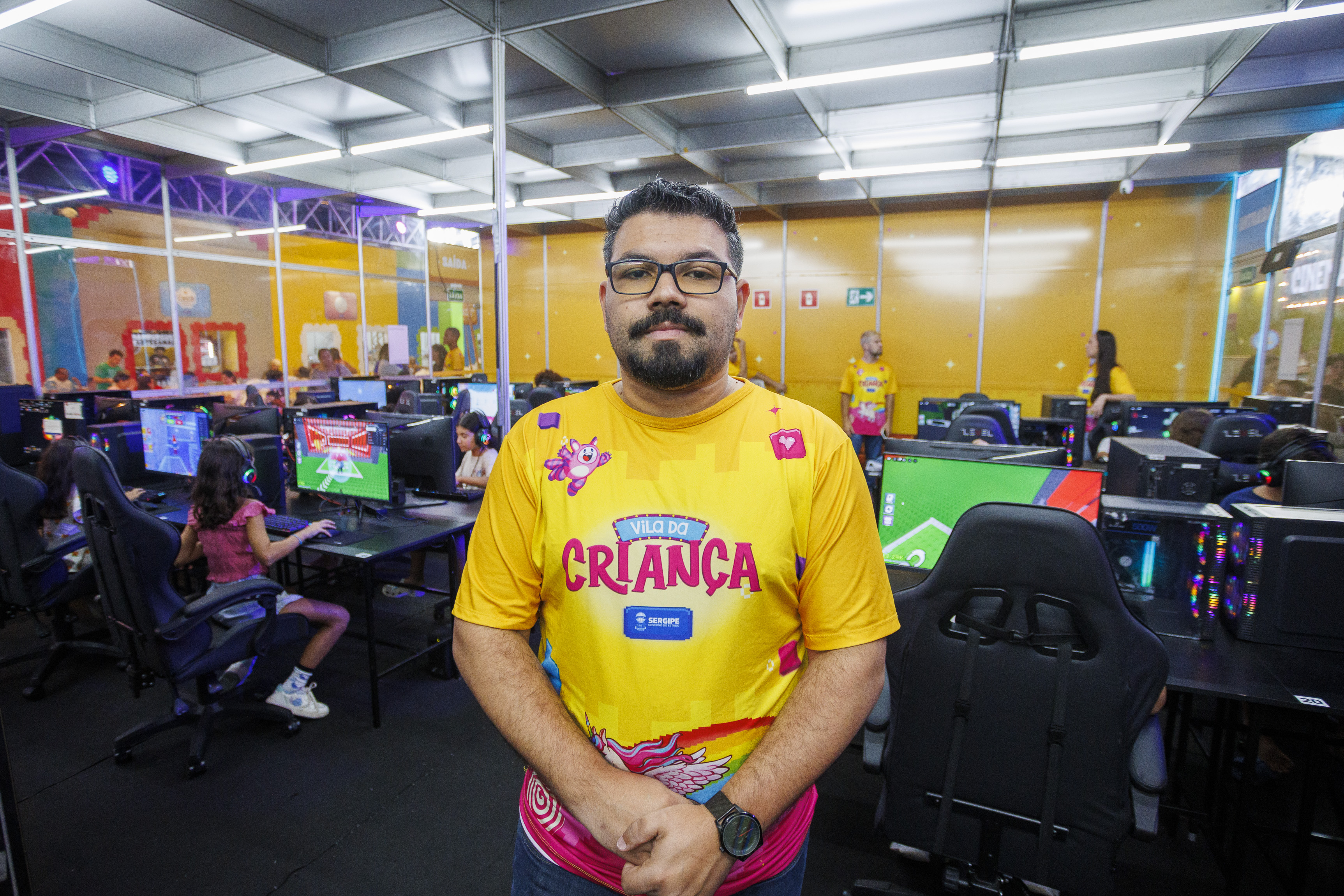 Danilo Guimarães, monitor do espaço / Foto: Igor Matias