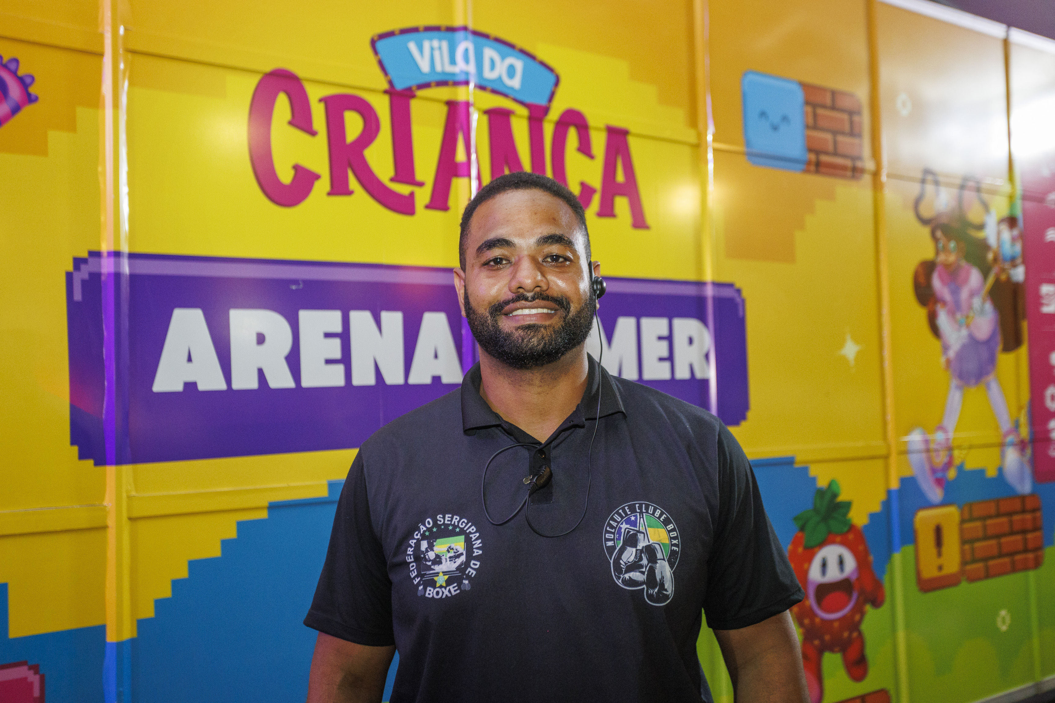 Victor Barbosa, coordenador do grupo que levou 65 atletas do boxe à Arena Gamer / Foto: Igor Matias