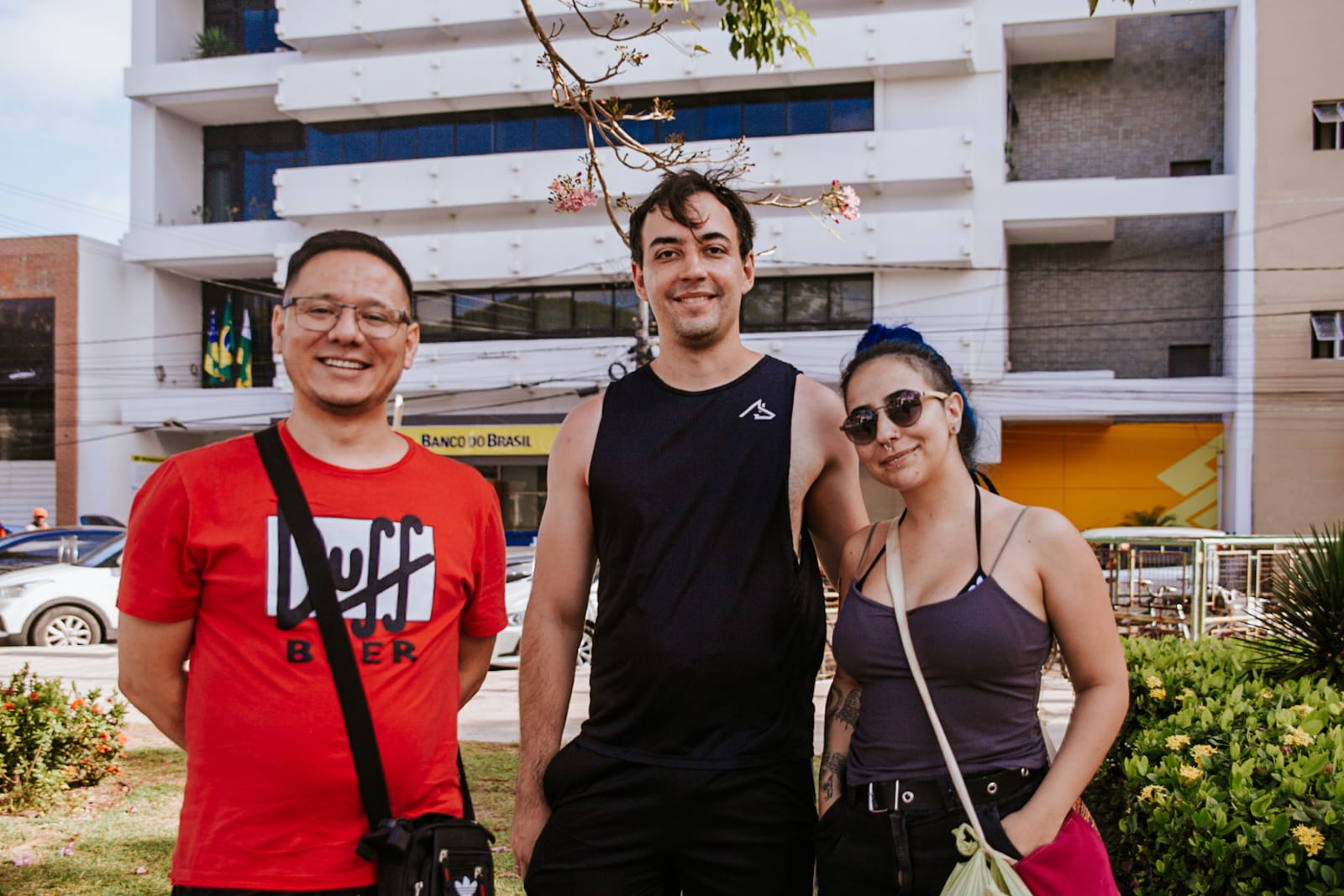 Direto de São Paulo, os amigos Pedro Garcia, Natália Roberta e Érico Vini participaram do Cortejo Cultural do Festival da Sergipanidade