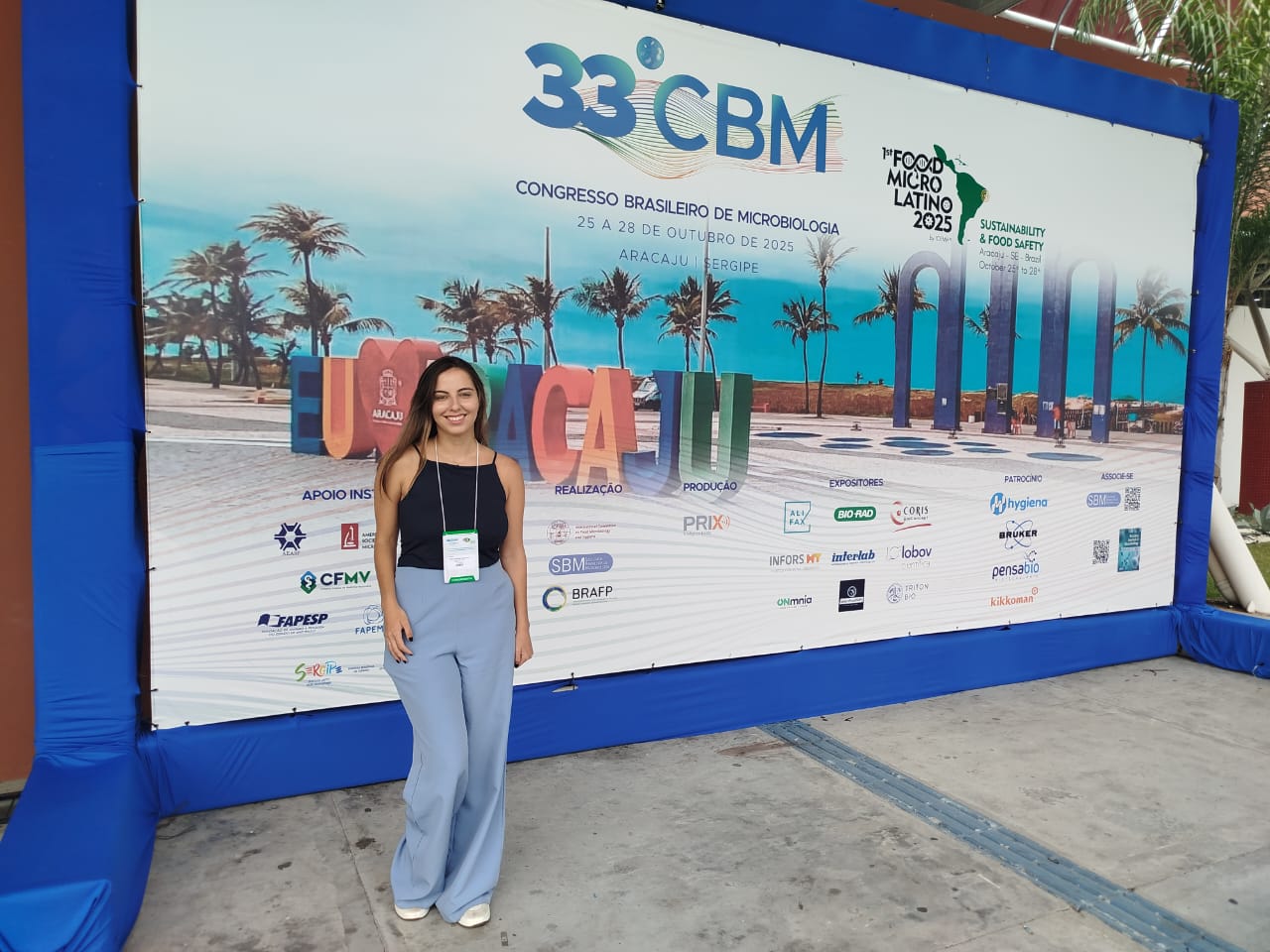 A biomédica Giulia Vicente Destro, de Bragança Paulista (SP), elogiou a programação científica e o destino Sergipe / Foto: Laudicéia Fernandes/Setur