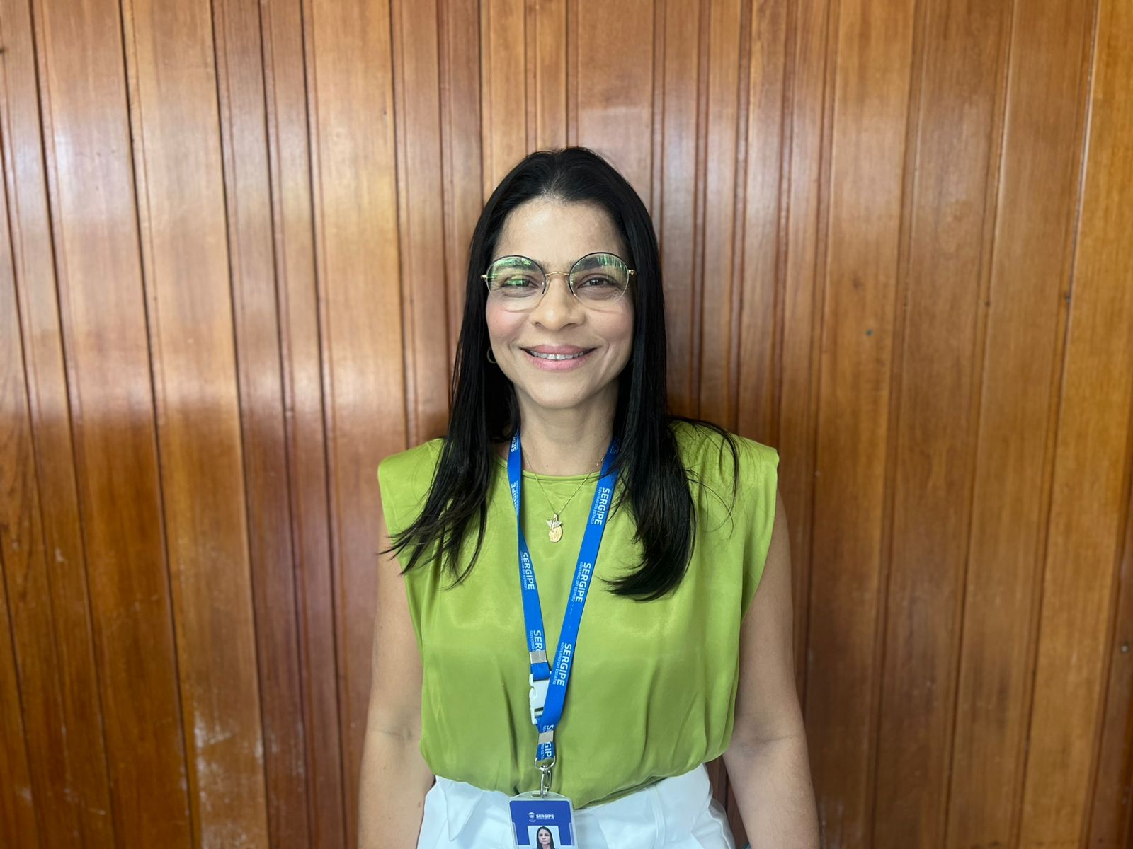 Representante da Secom, Milena Araújo, da Assessoria Técnica da secretaria