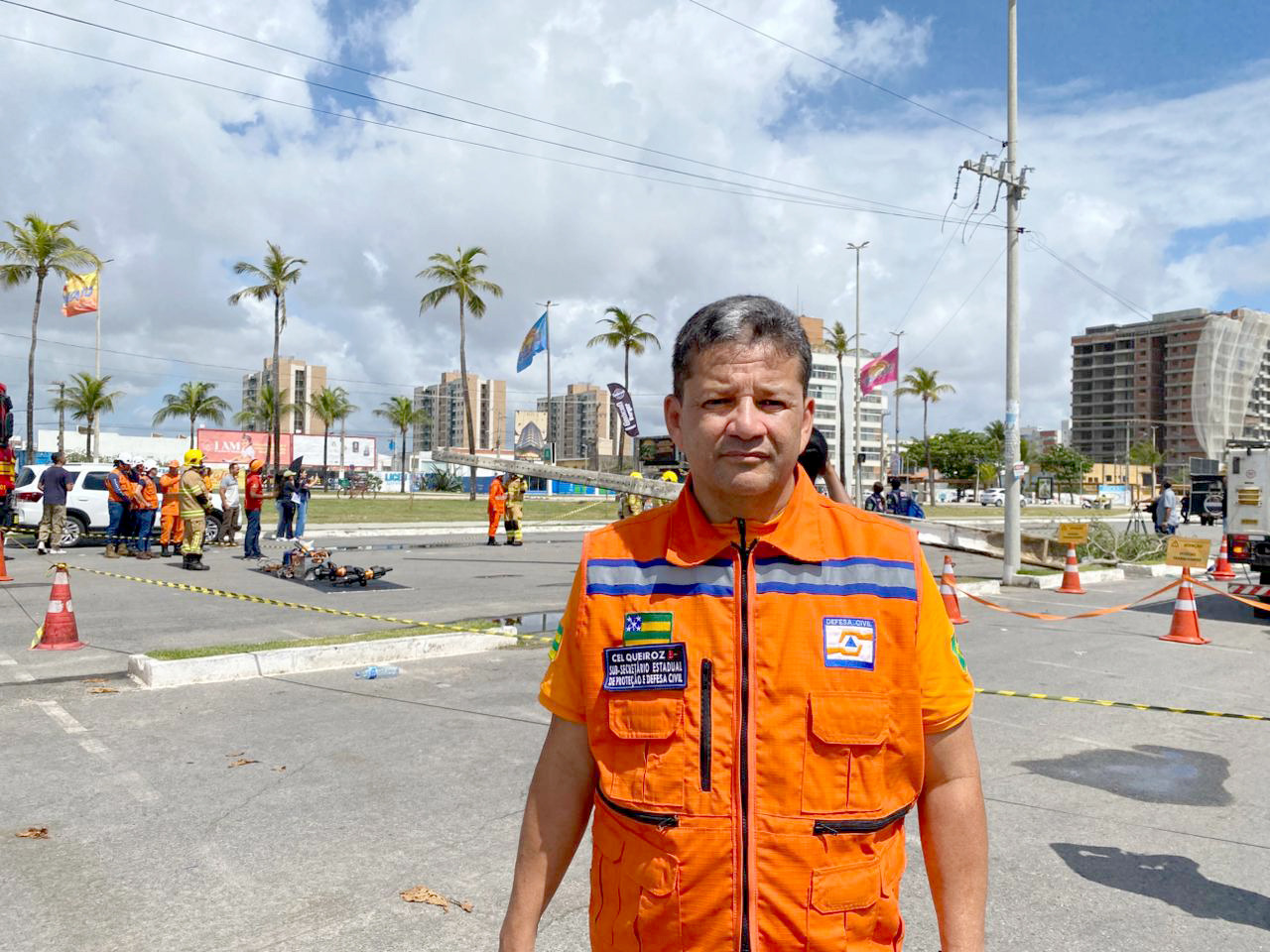 Subsecretário estadual de Proteção e Defesa Civil, coronel Luciano Queiroz