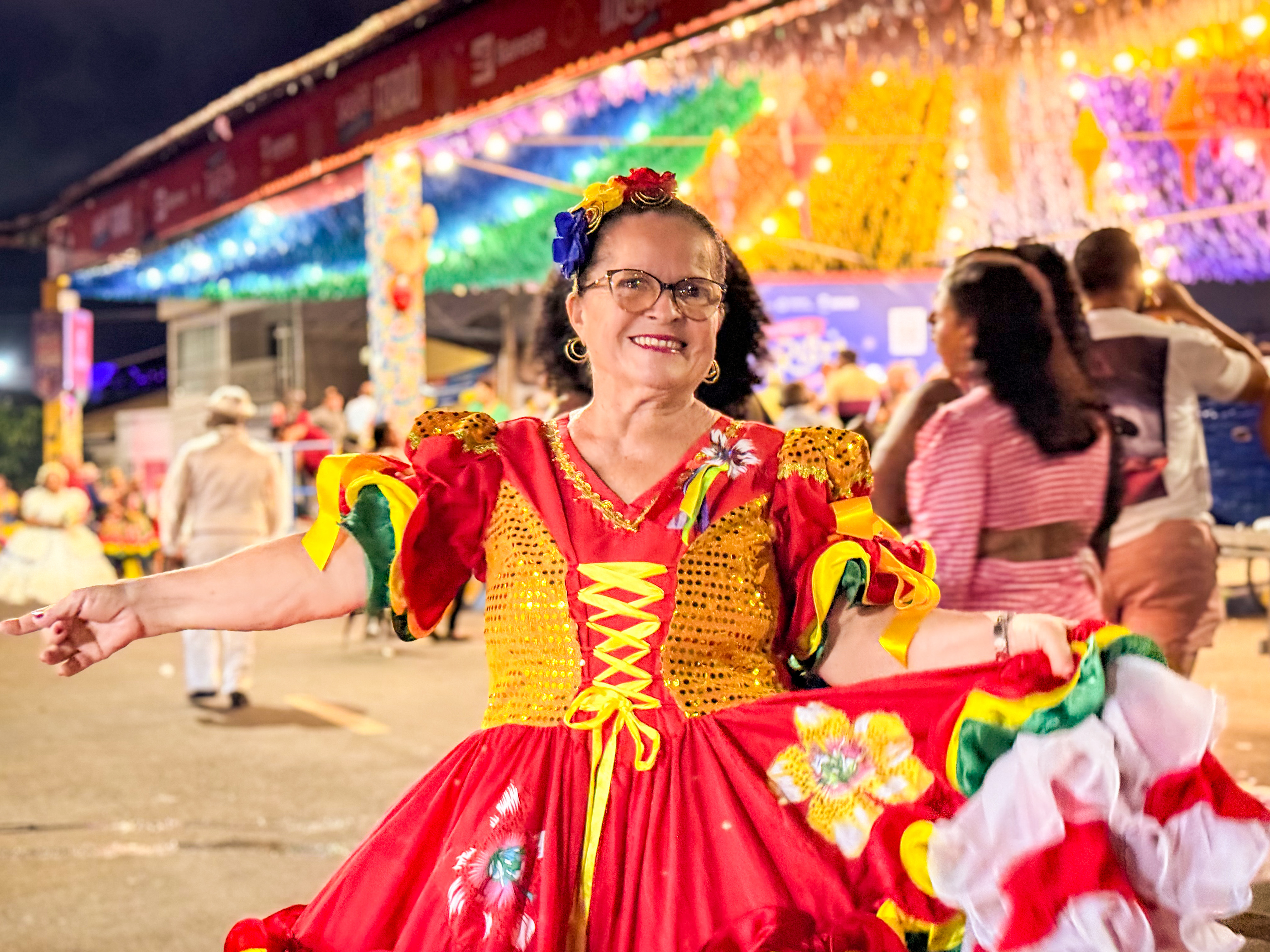 Representante da quadrilha junina Alegria de Vive, Maria Vandete