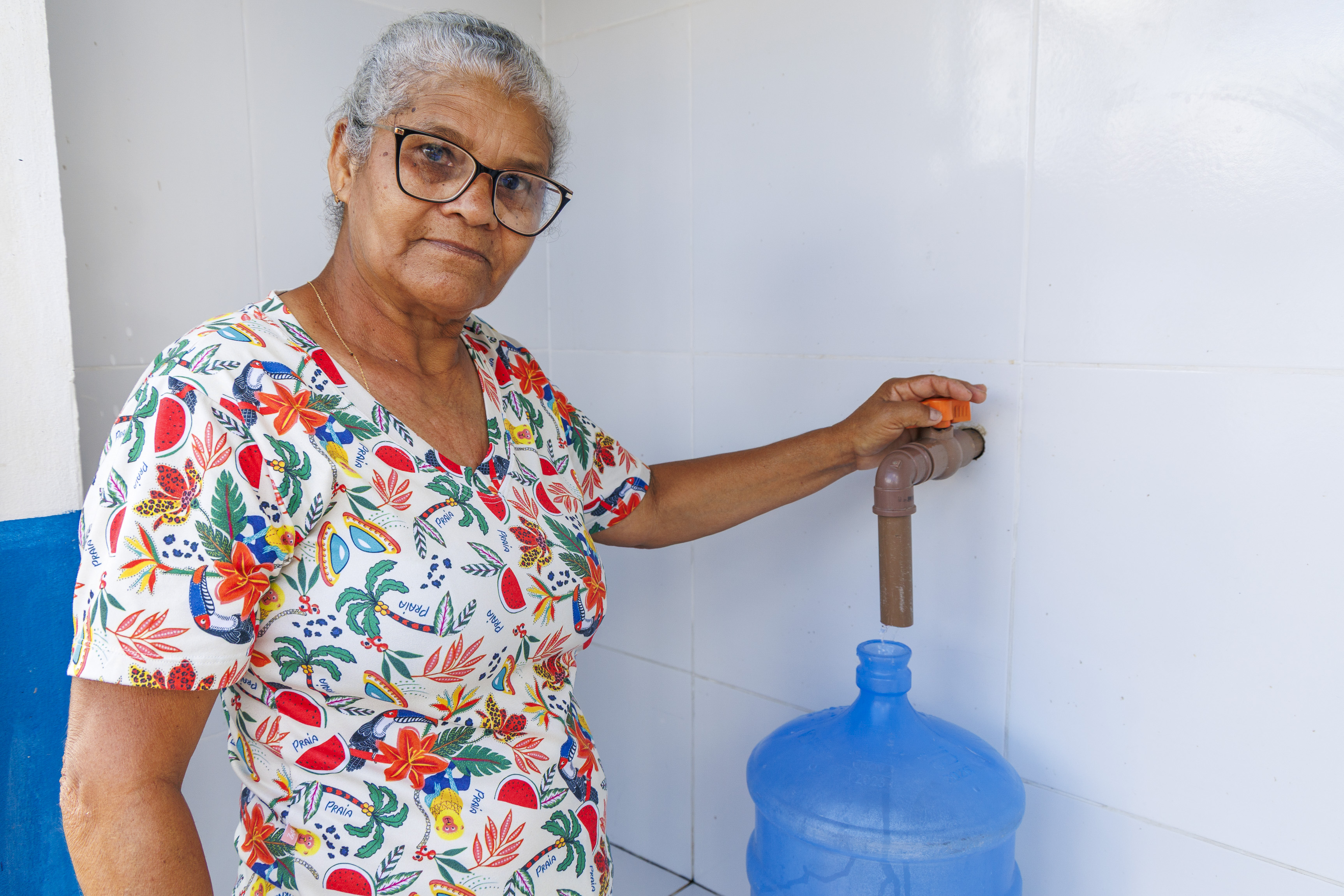 A aposentada Valdinete Maria de Jesus // Foto : Igor Matias