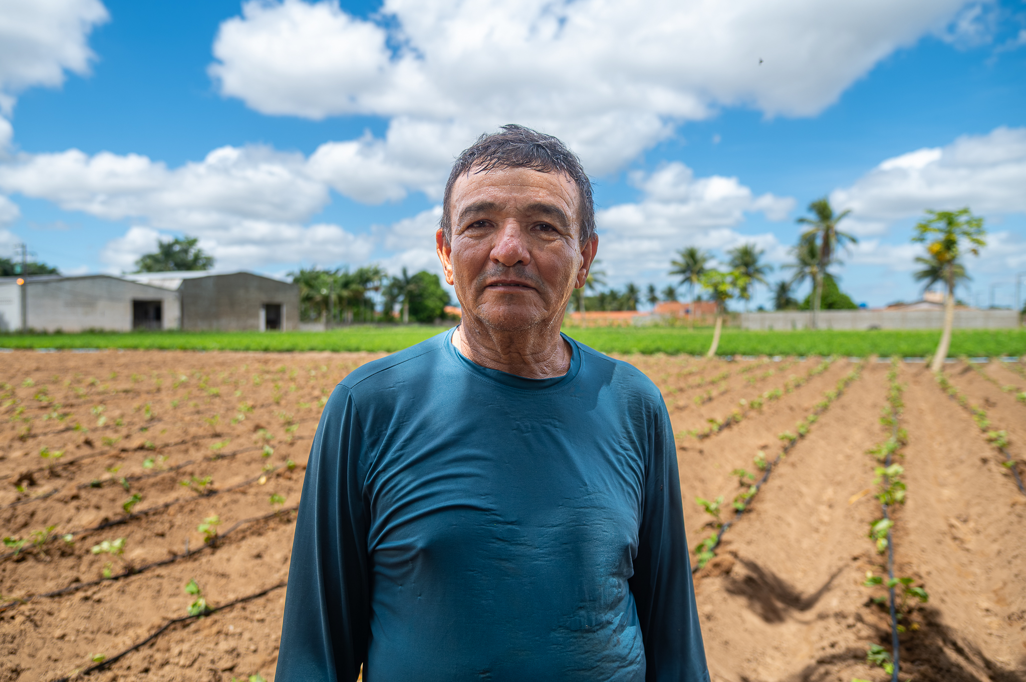 O lavrador Raimundo Lisboa, mais conhecido como Cacá | Foto: Thiago Santos