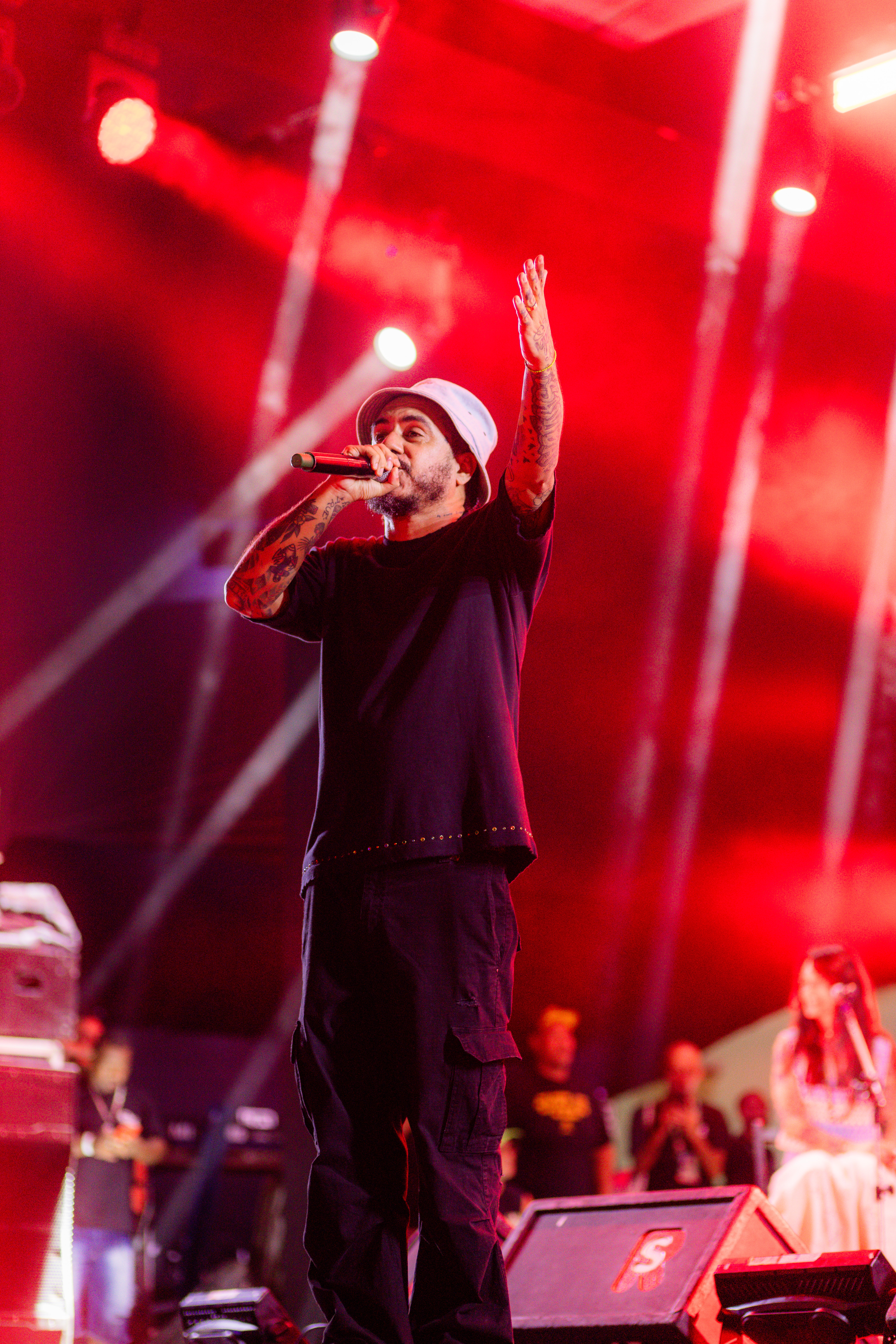 Marcelo D2 no palco João Bebe Água / Foto: Markus Mello