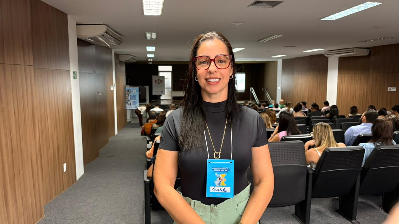 Coordenadora de Saúde Bucal de Nossa Senhora do Socorro, município da Grande Aracaju, Isabela Simone