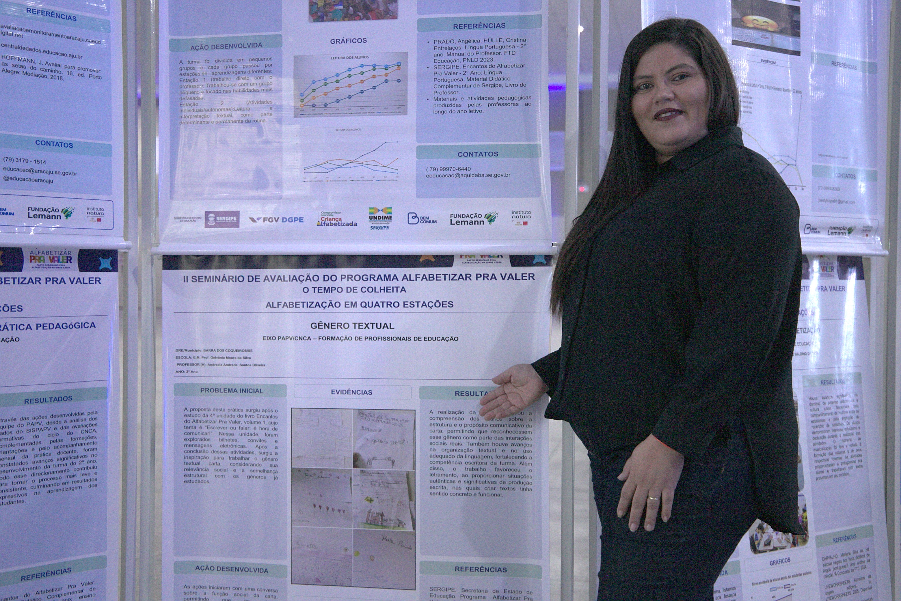 Professora do 2° ano da E.M. Profª Gelvânia Moura da Silva, Andrecia Andrade