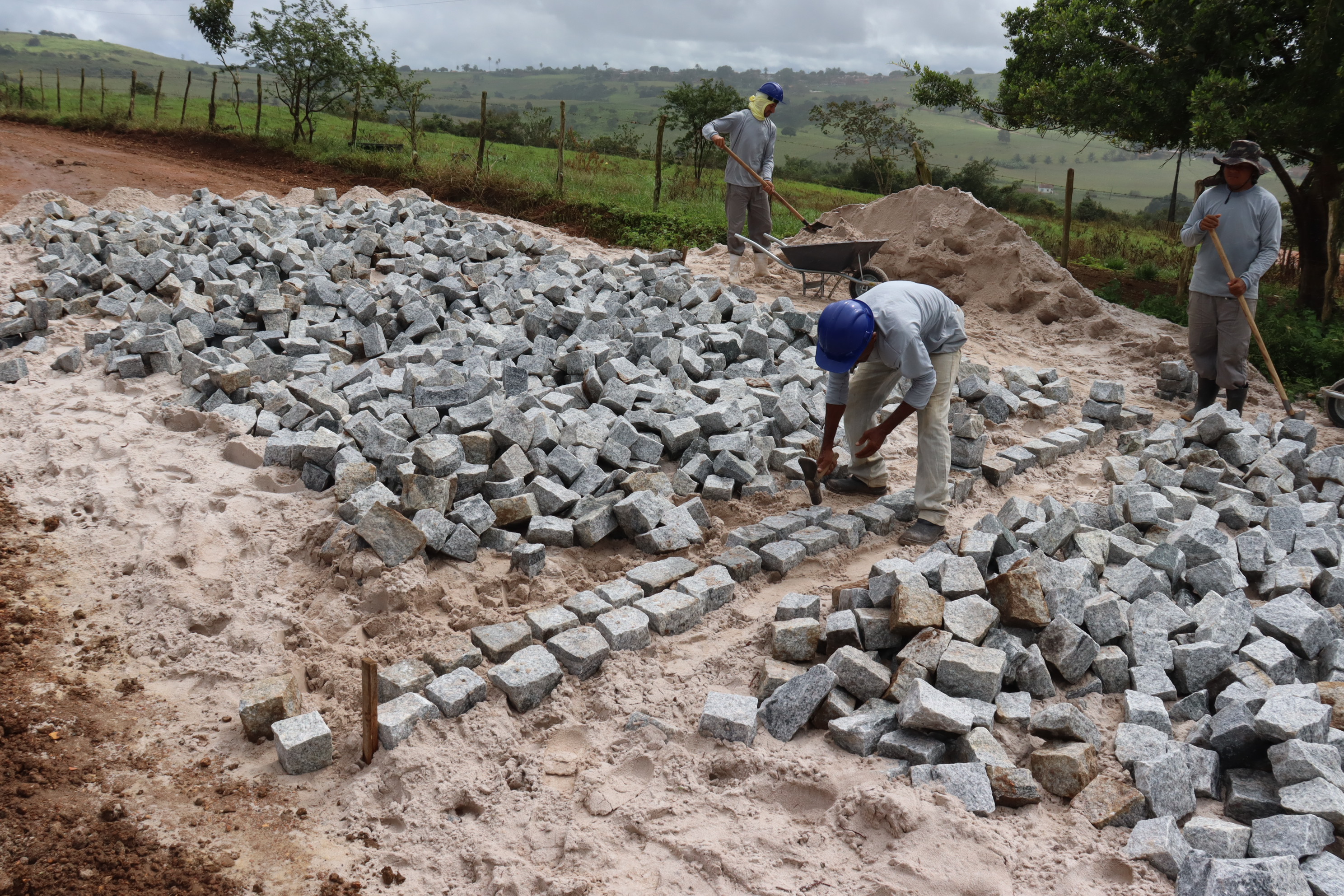 Coderse executa as pavimentações graníticas, licitando construtora e fiscalizando as etapas da obra // Foto: Fernando Augusto