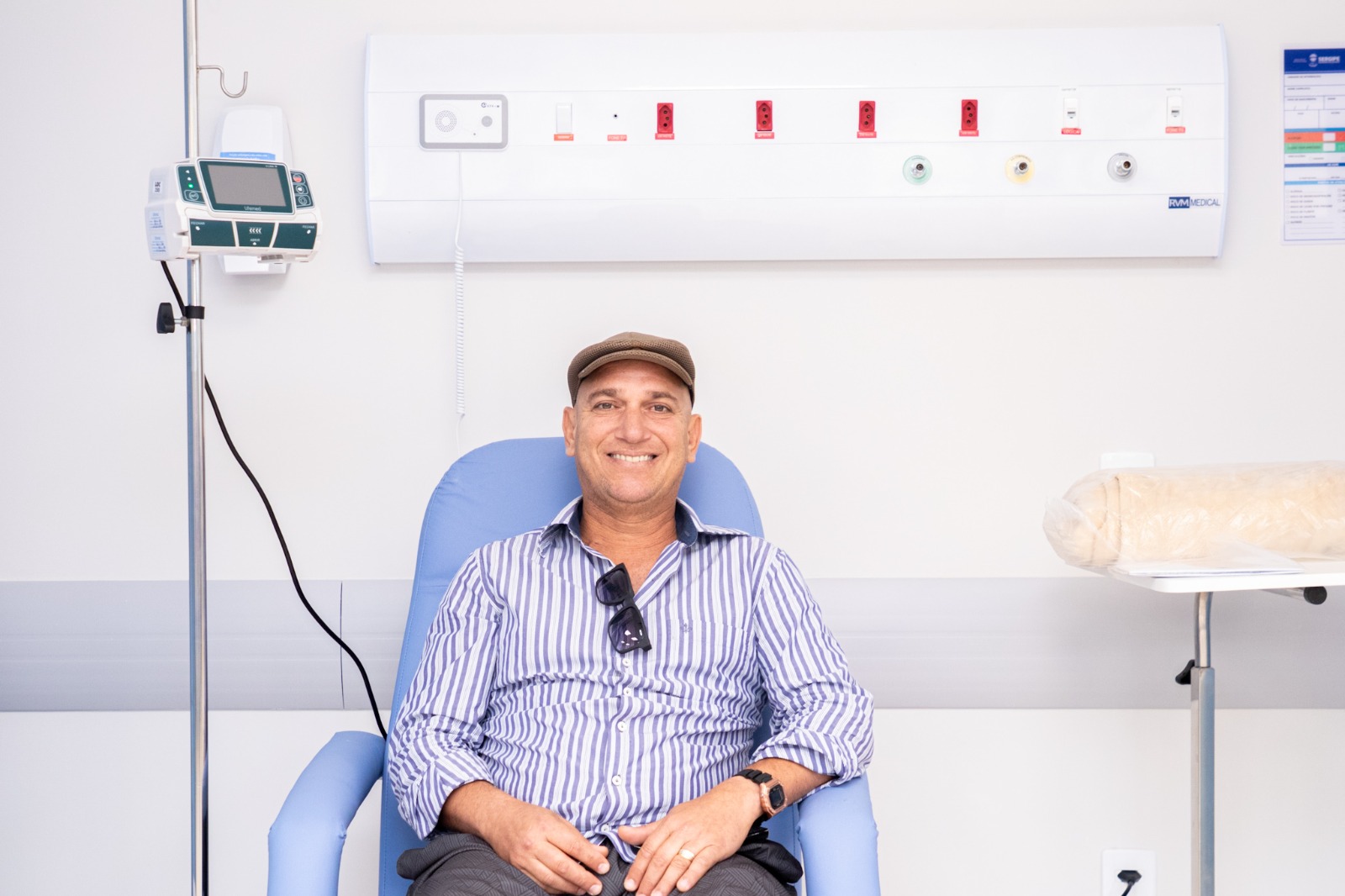 Paciente Rodrigo Bellas, de 45 anos | Fotos: Mário Sousa