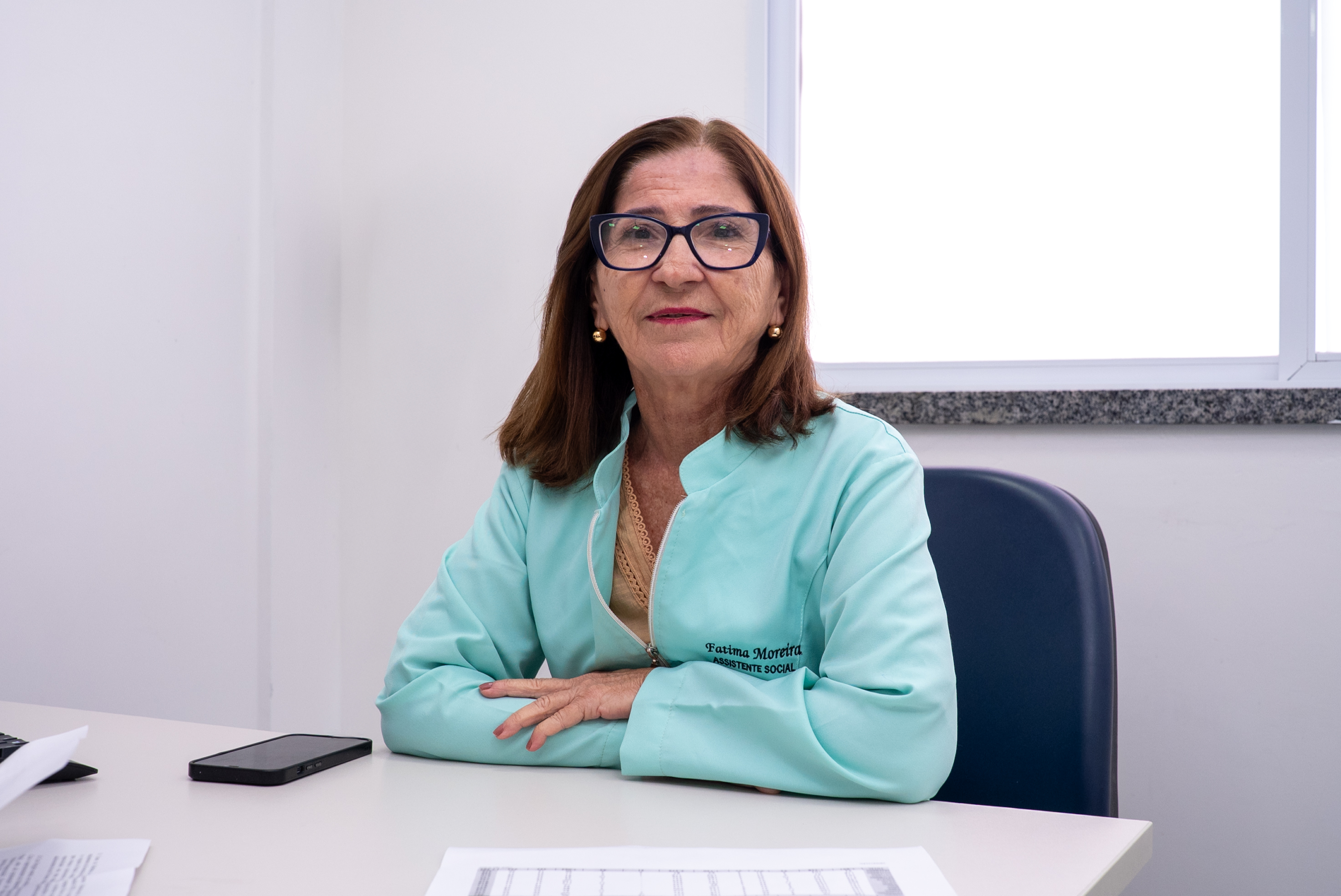 Assistente social Maria de Fátima Moreira// Foto : Erick O'Hara