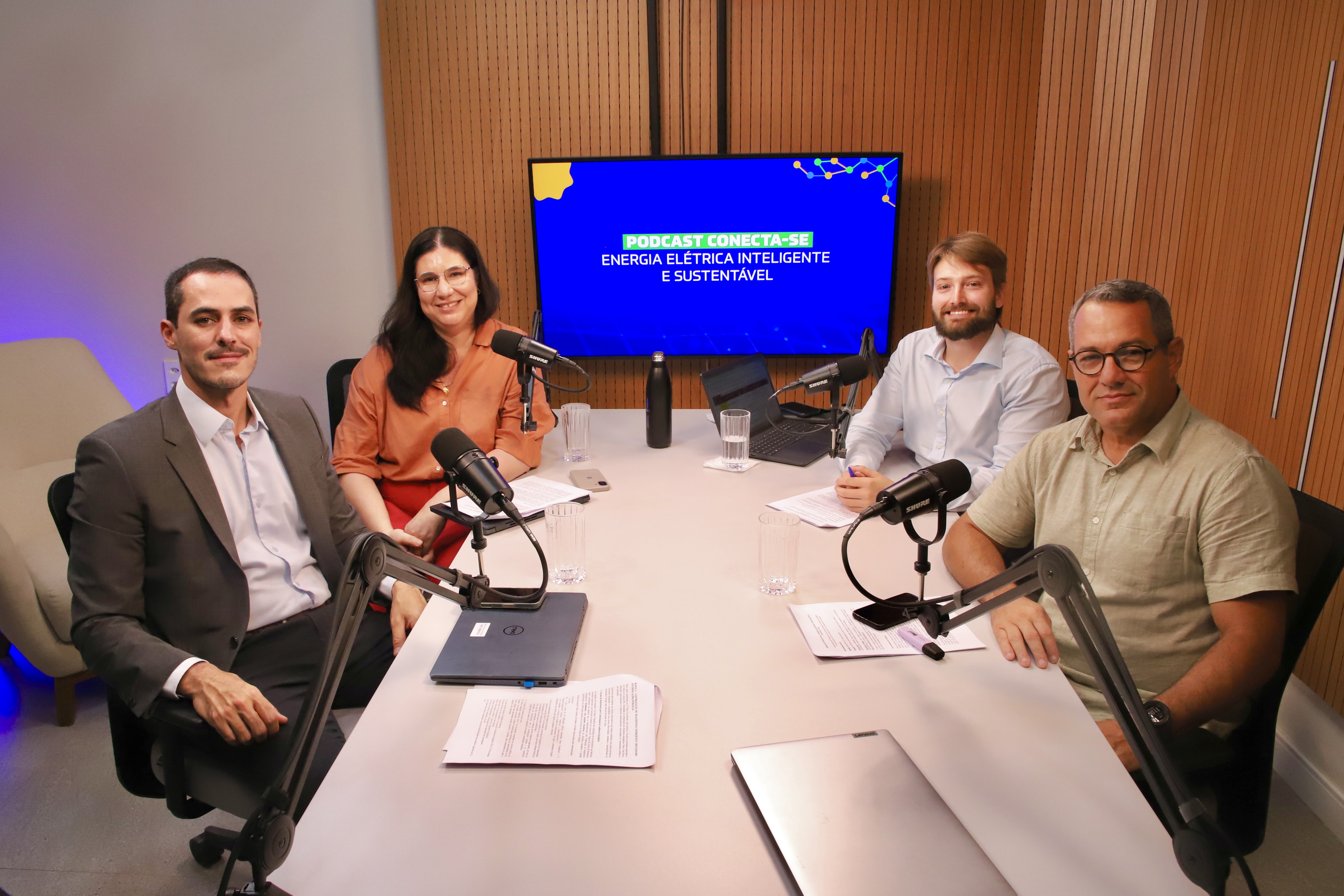 Debate sobre eficiência energética com podcast do projeto Conecta-SE / Foto: Robert Silva/Seplan