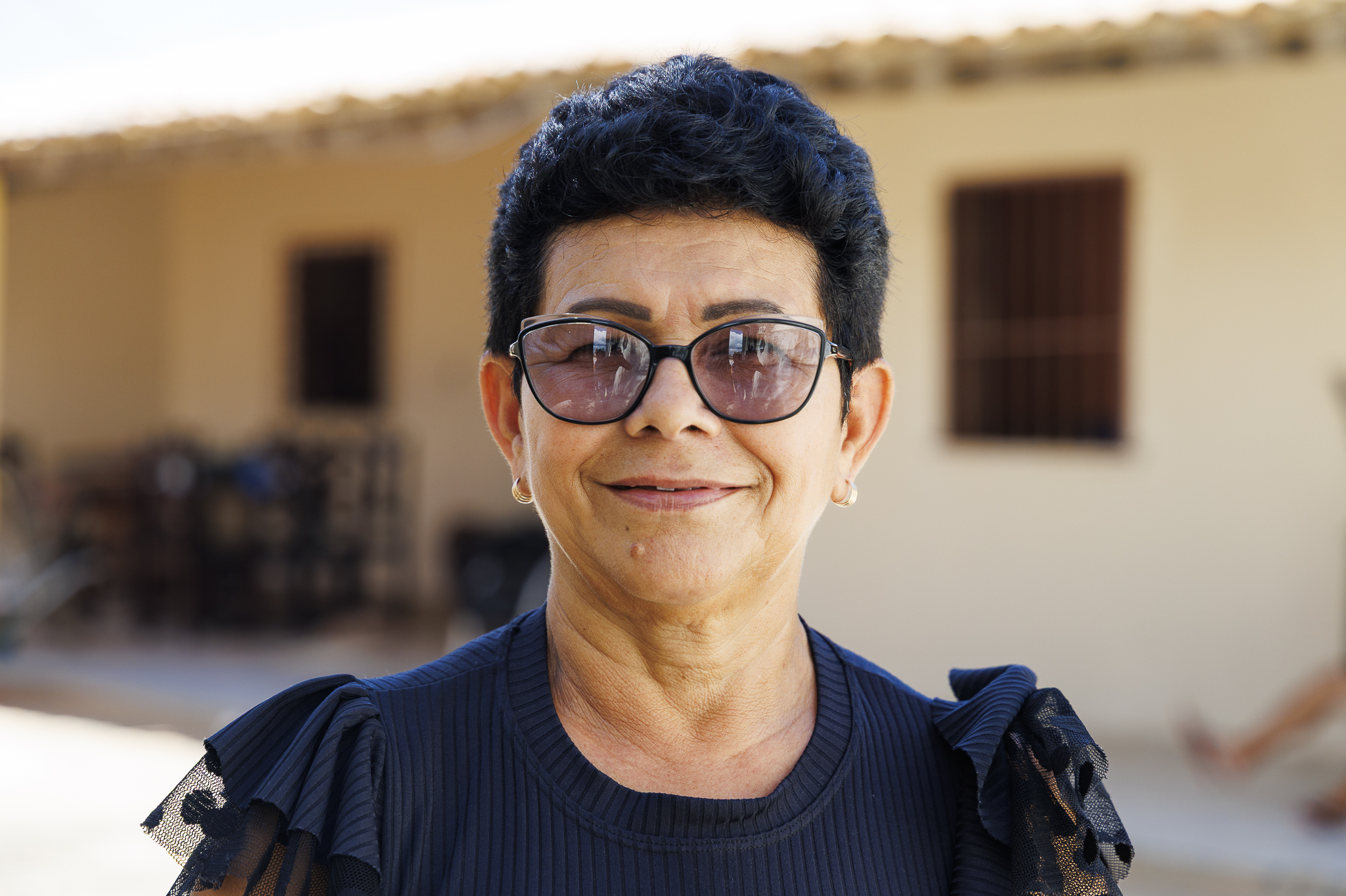 A aposentada Ivane Gomes possui uma casa de veraneio em Pirambu