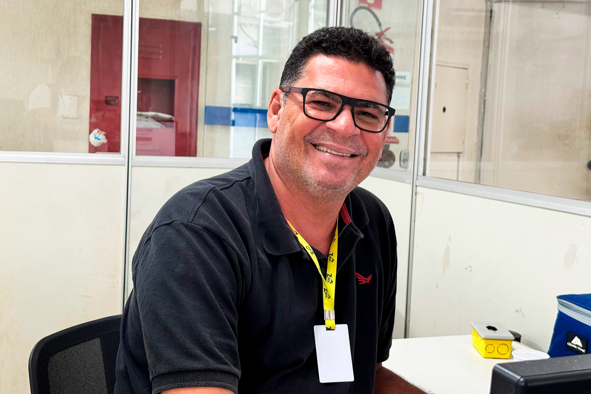 Tecnico de Suporte Operacional da Emgetis, Edvaldo da Silva