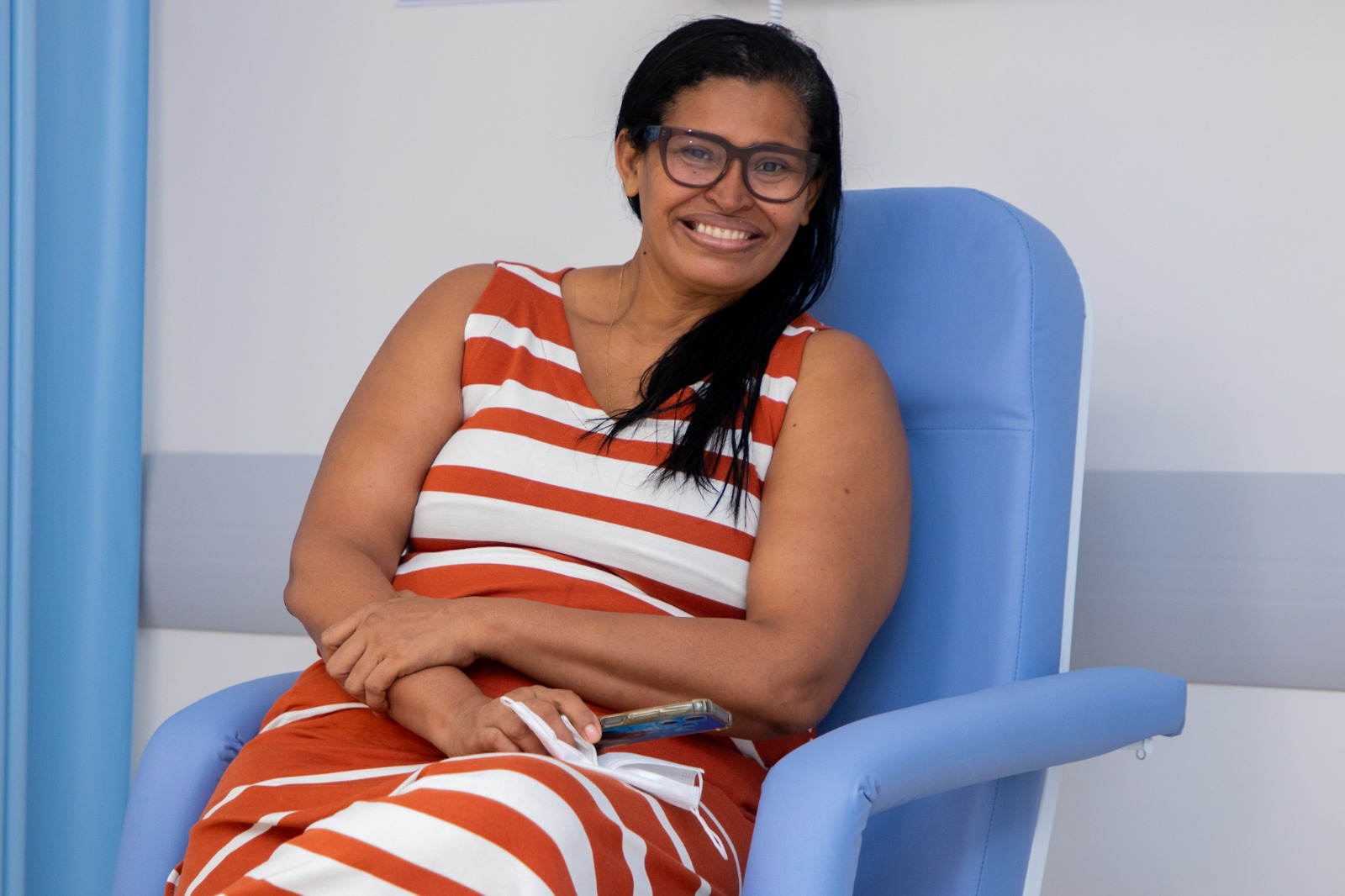 Professora Edna Santos, paciente do HCS