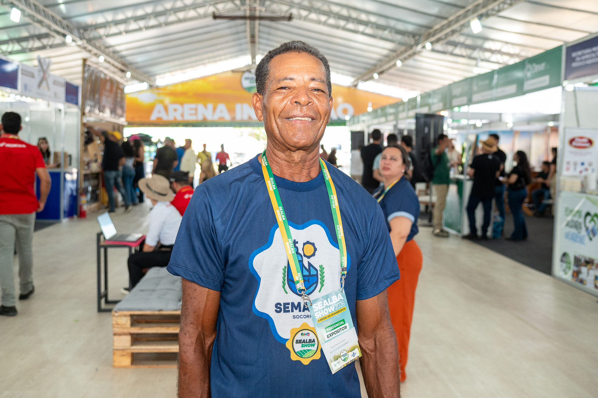 Produtor de camarão em Nossa Senhora do Socorro, Manuel Messias de Santos / Foto: Thiago Santos