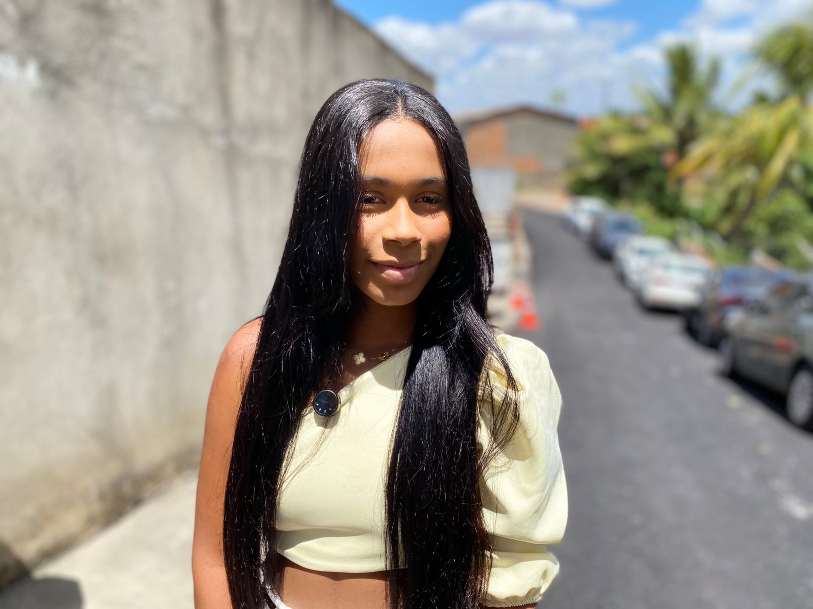 Moradora da sede municipal, a estudante Herika Eduarda da Silva elogiou as intervenções já executadas e aprovou as anunciadas