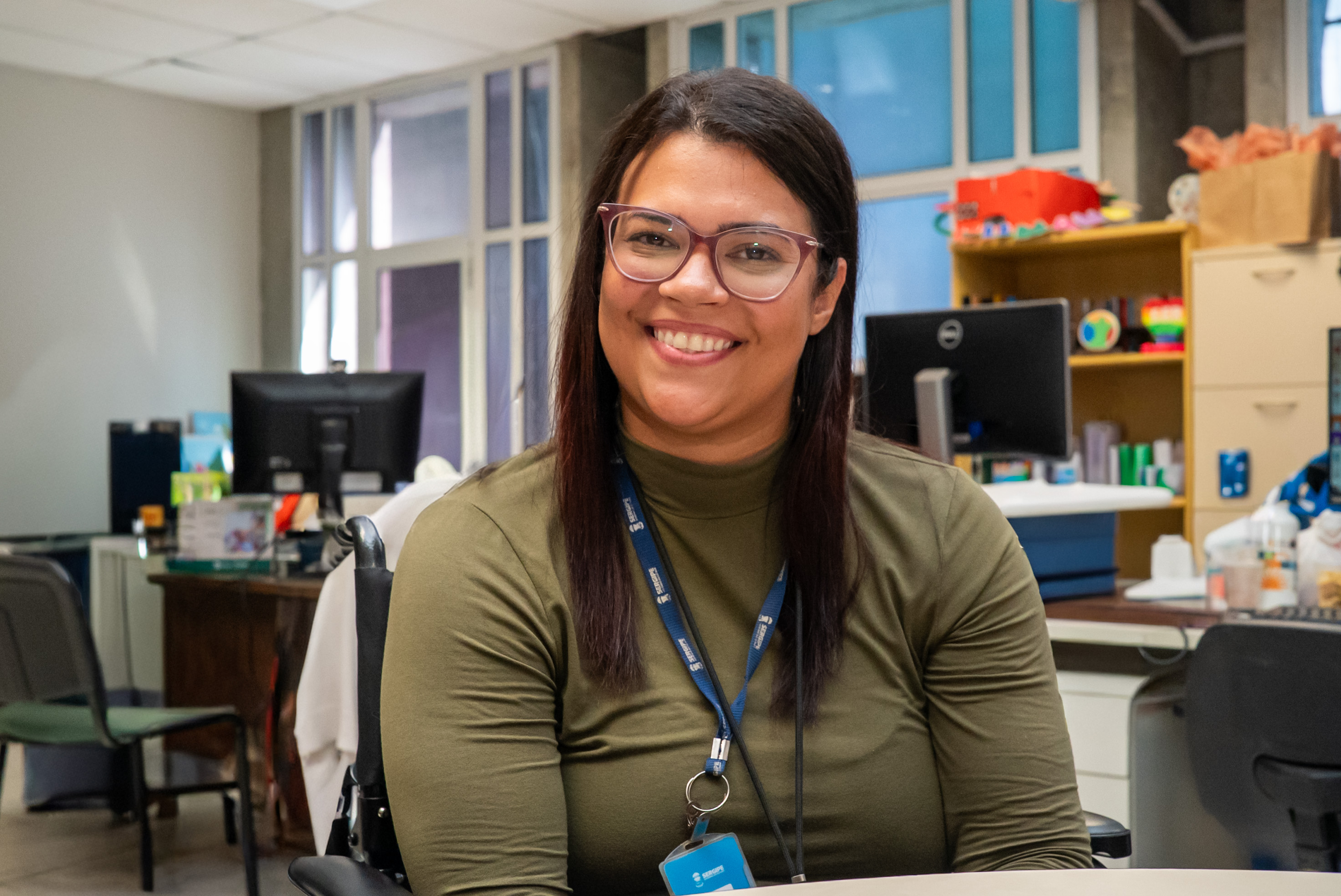 Coordenadora de Políticas Públicas em Defesa dos Direitos das Pessoas com Deficiência da Seasic, Suellen Grazielle, ressalta importância dos profissionais / Foto: Erick O'Hara