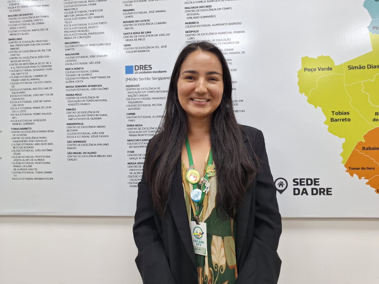 Nutricionista agente do Cecane, Kaila Carvalho