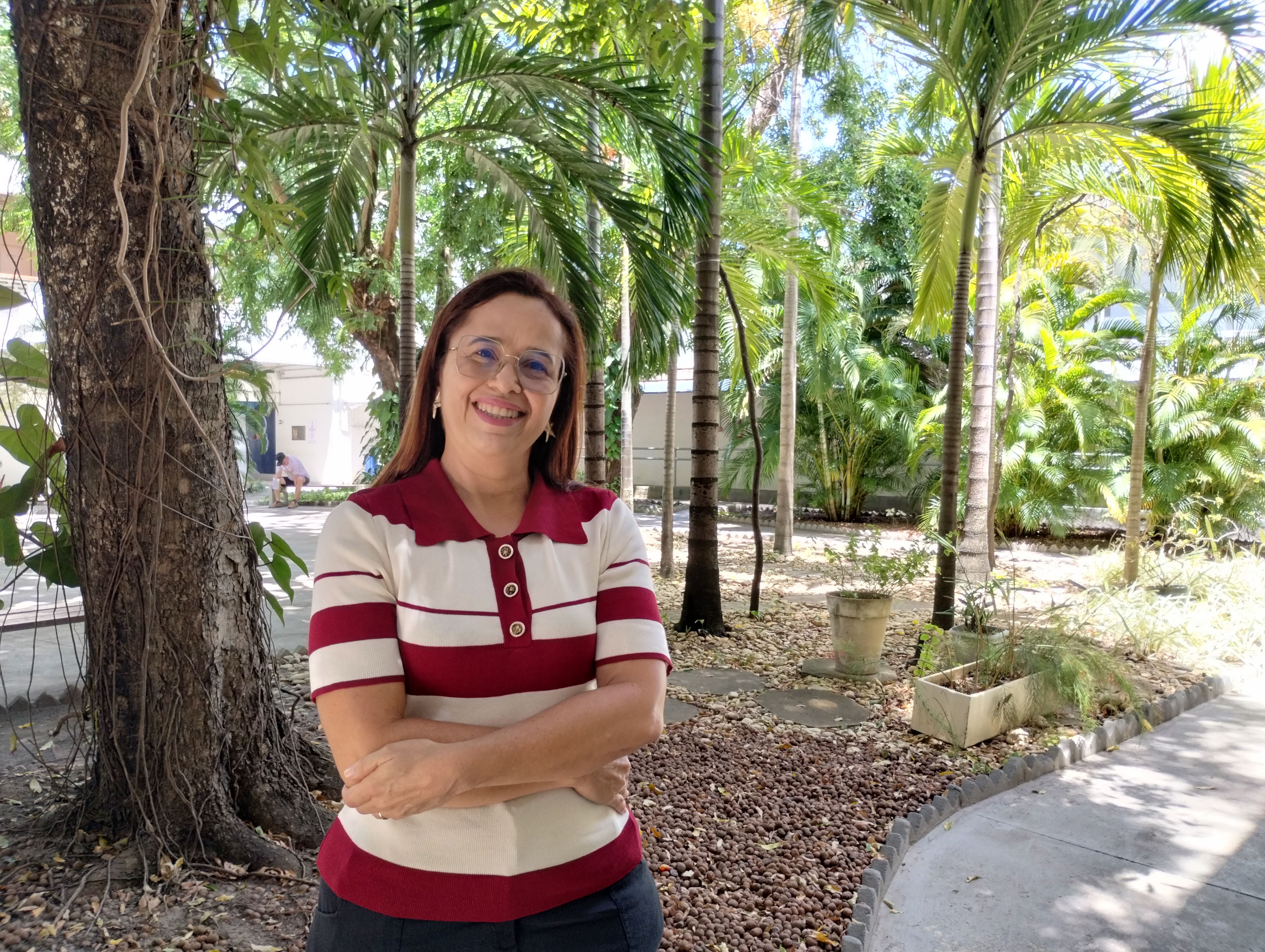 A beneficiária Vanessa Melo trata a Leucemia Mieloide Crônica | Foto: Ascom Ipesaúde