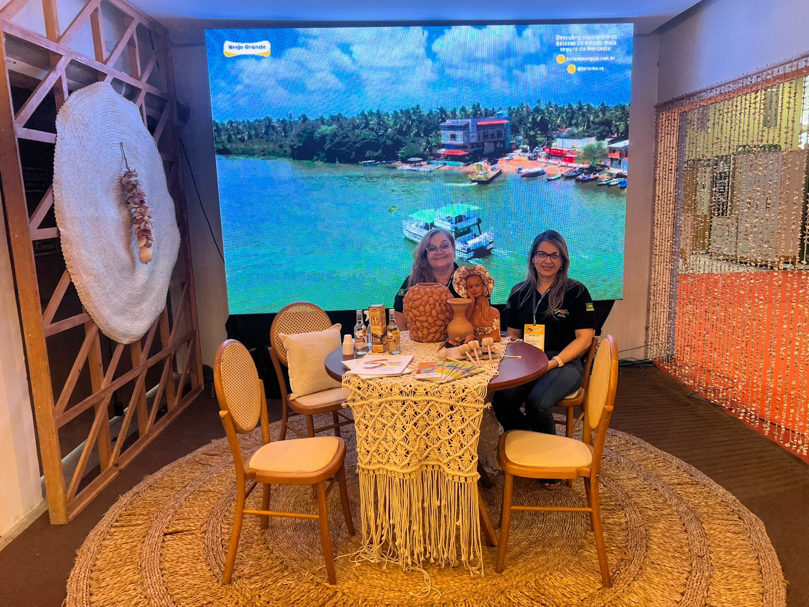 Setur foca na promoção do destino Sergipe, num espaço logo no hall de entrada do evento / Foto: Autimira Menezes/Setur