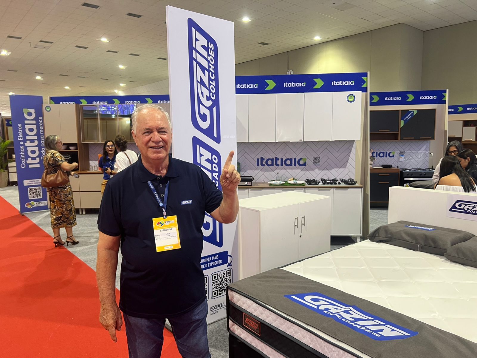 Presidente de uma empresa moveleira, Joel Gazin comentou sobre os objetivos da empresa ao participar da Expo Aju Móveis em Sergipe / Foto: Autimira Menezes/Setur