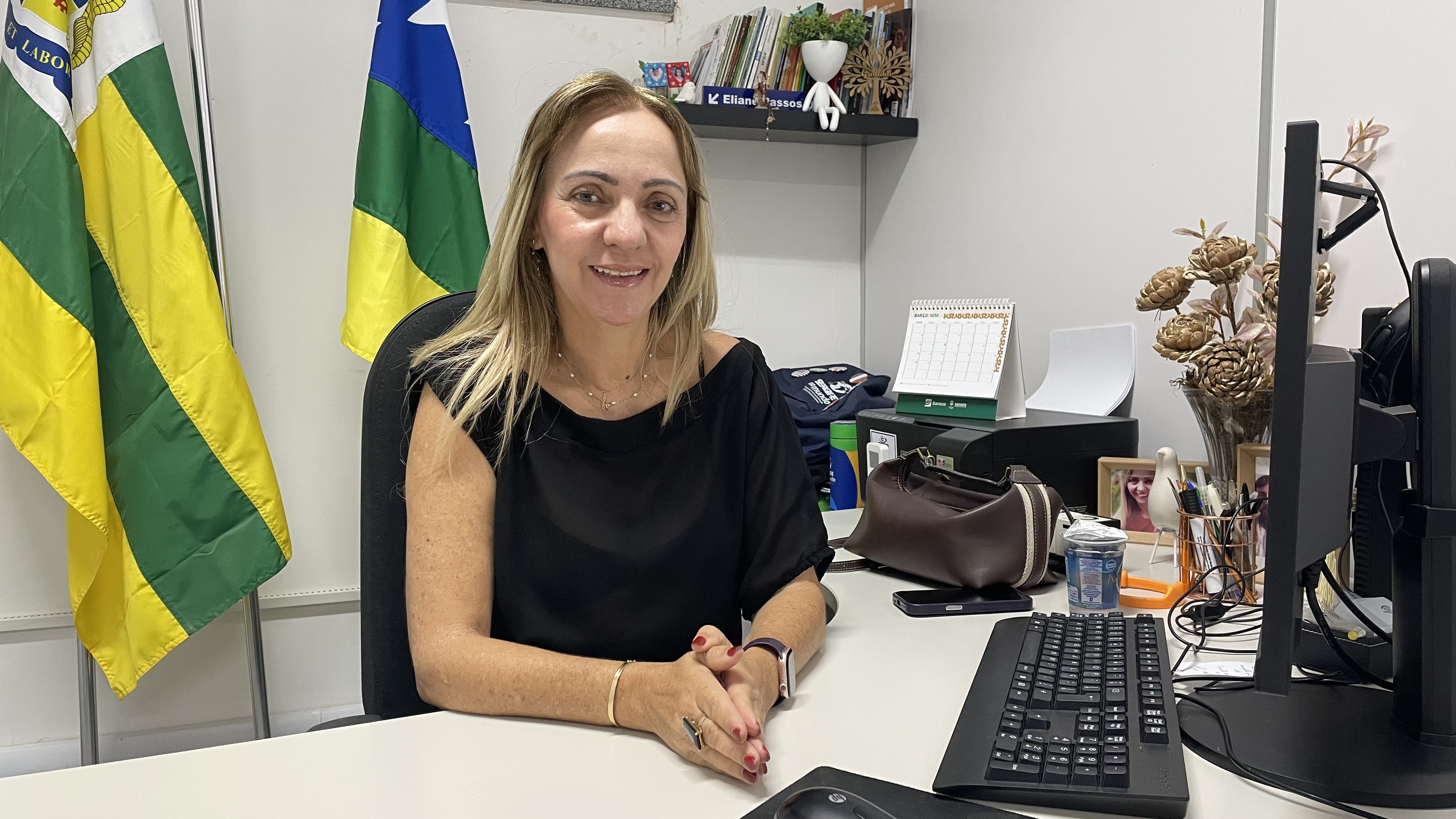 Diretora do Departamento de Apoio ao Sistema Educacional, Eliane Passos